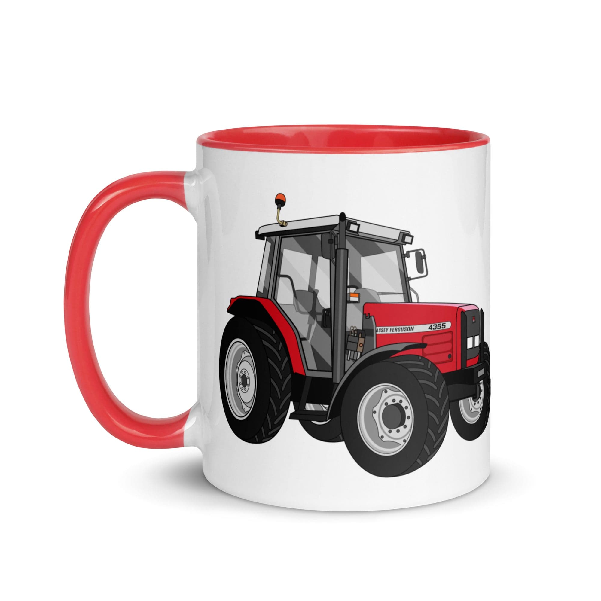The Tractors Mugs Store Massey Ferguson 4355 Mug with Color Inside Quality Farmers Merch