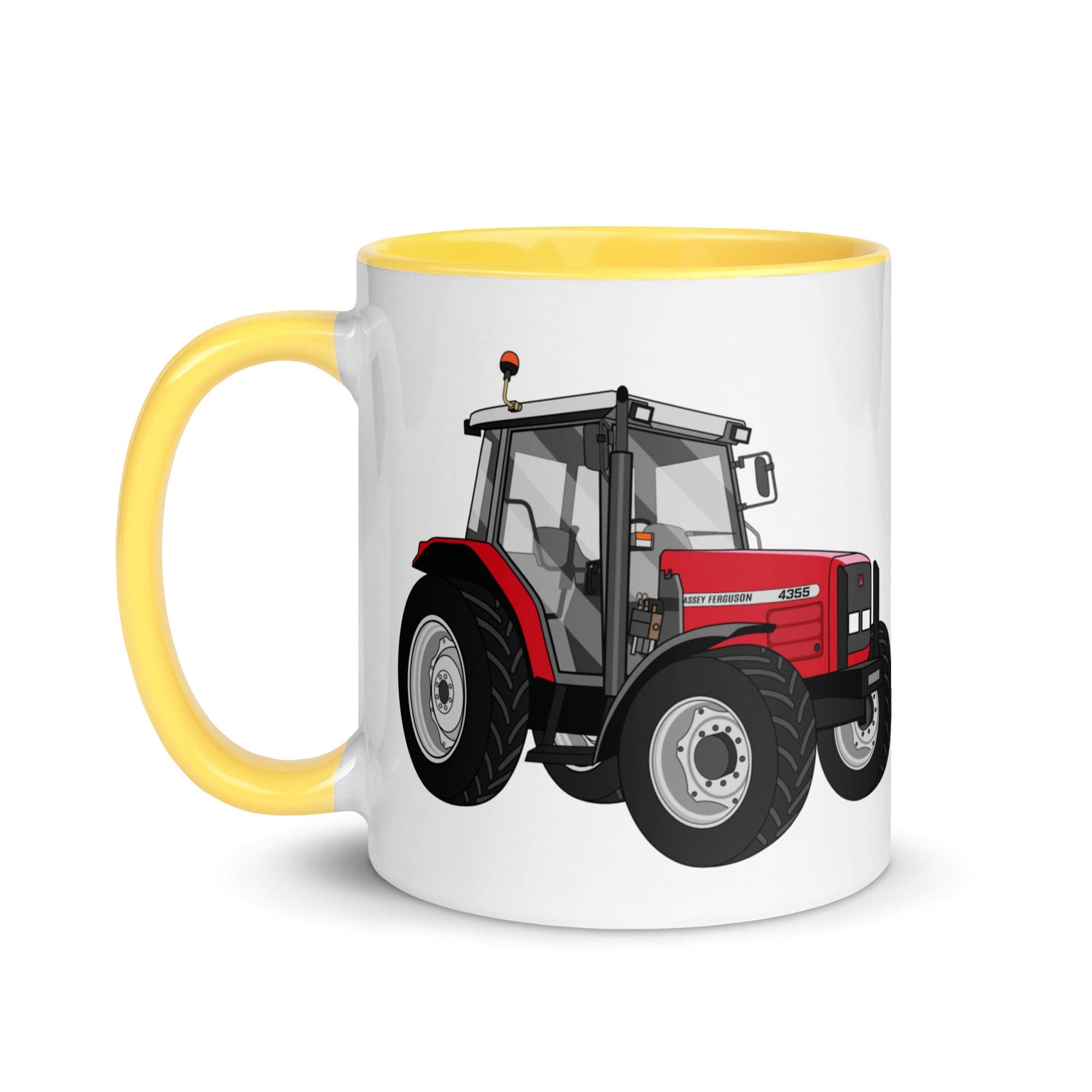The Tractors Mugs Store Massey Ferguson 4355 Mug with Color Inside Quality Farmers Merch