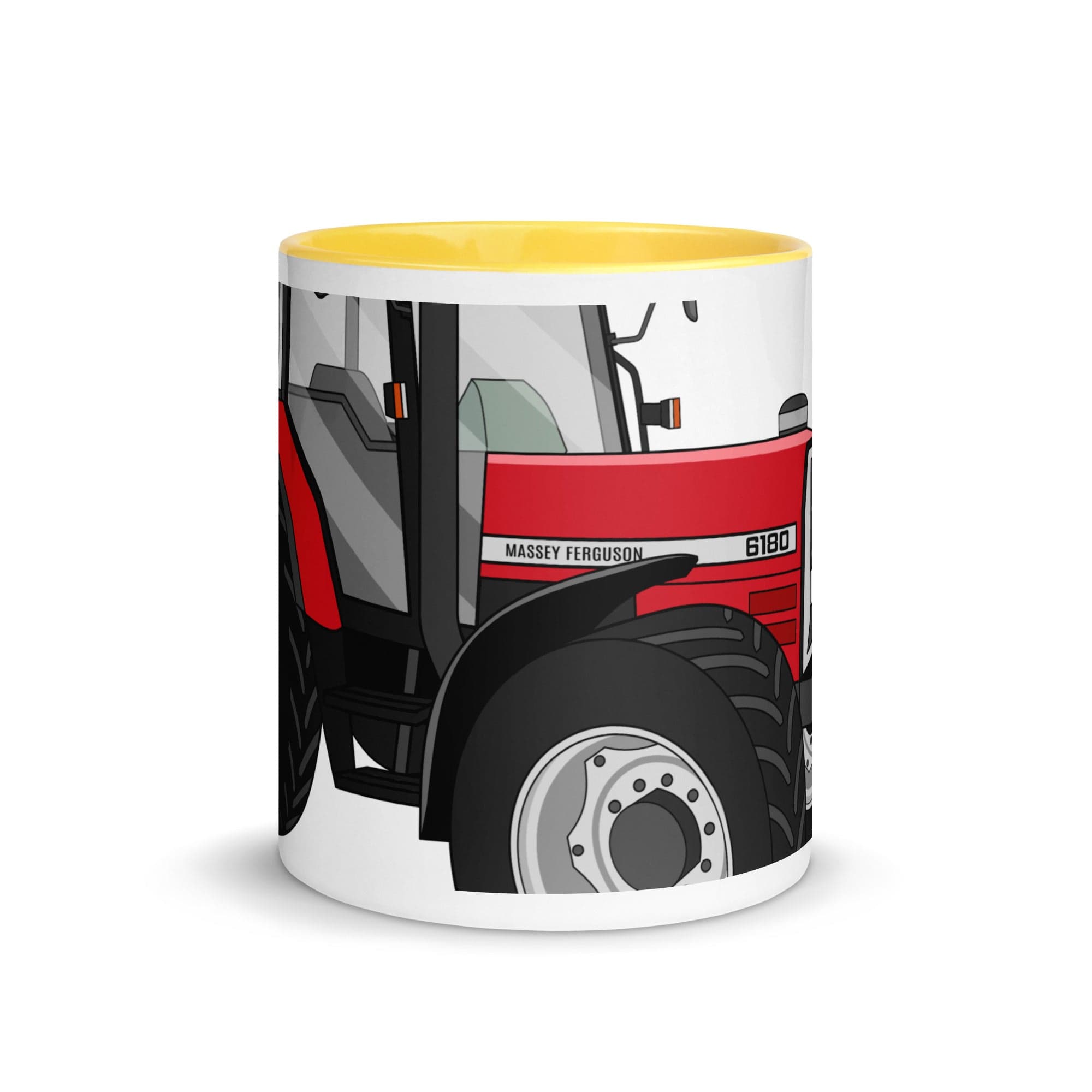 The Tractors Mugs Store Massey Ferguson 6180 2.0 Mug with Color Inside Quality Farmers Merch