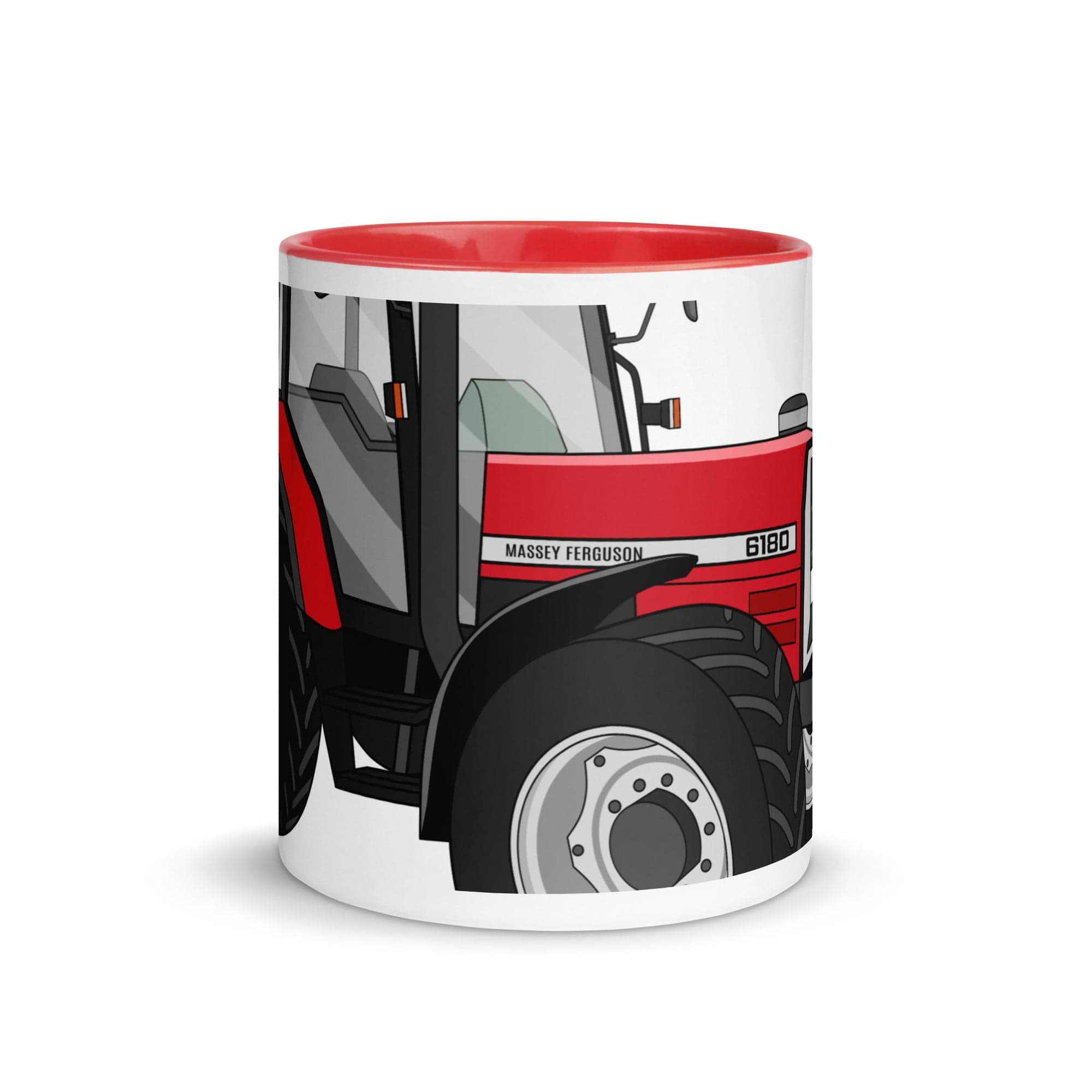 The Tractors Mugs Store Massey Ferguson 6180 2.0 Mug with Color Inside Quality Farmers Merch