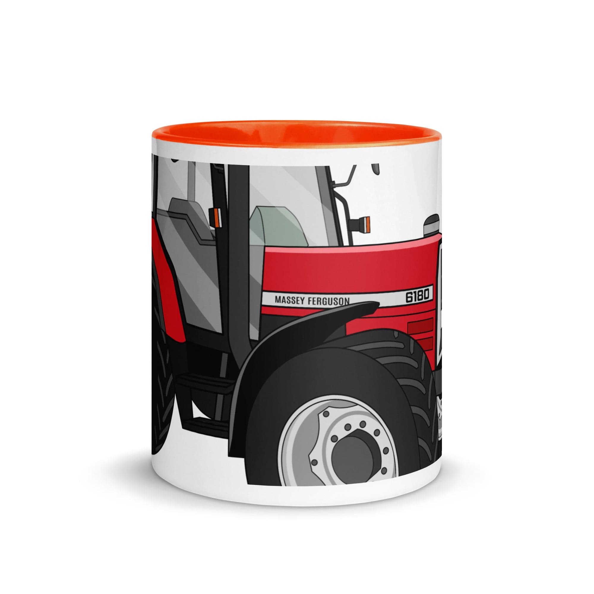 The Tractors Mugs Store Massey Ferguson 6180 2.0 Mug with Color Inside Quality Farmers Merch