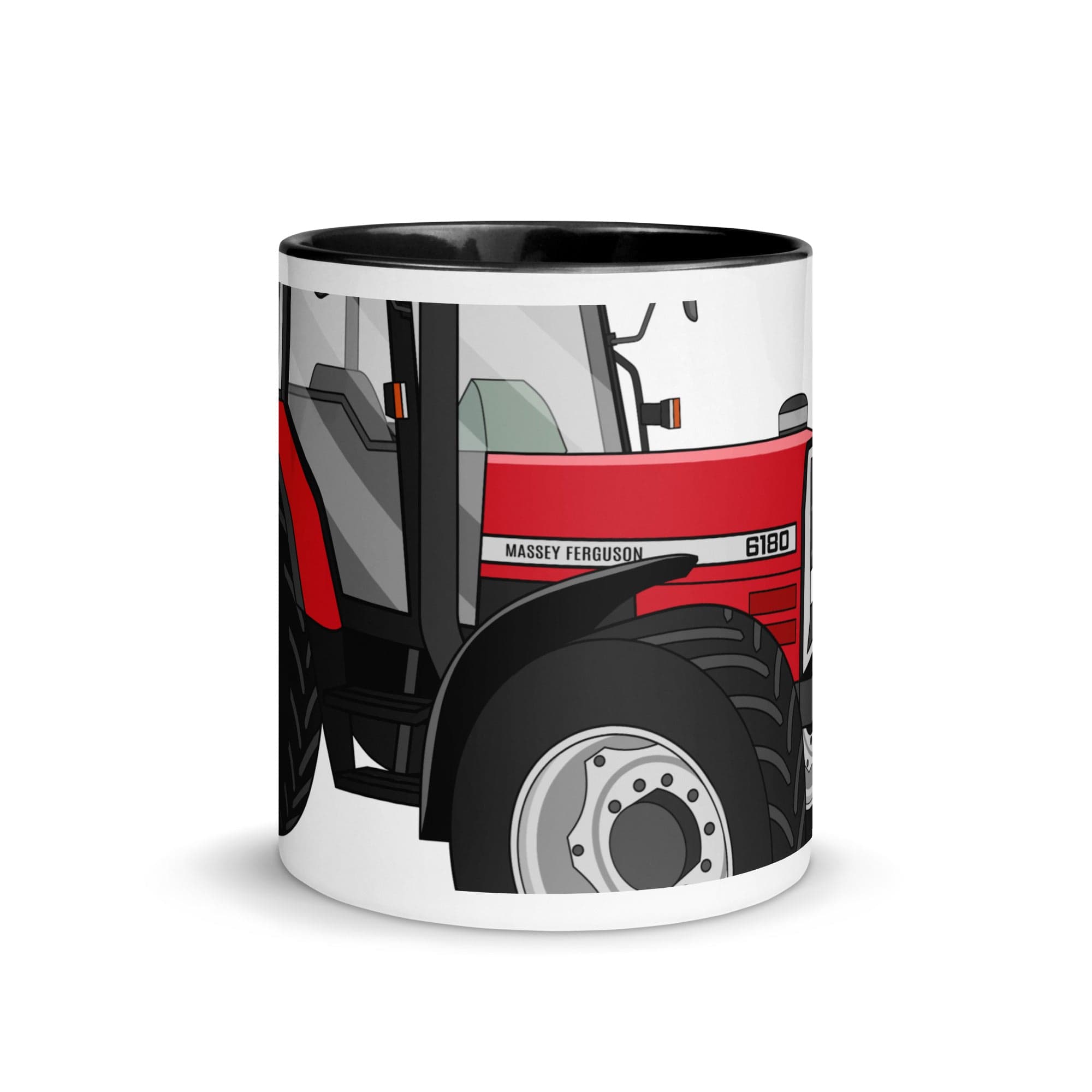 The Tractors Mugs Store Massey Ferguson 6180 2.0 Mug with Color Inside Quality Farmers Merch