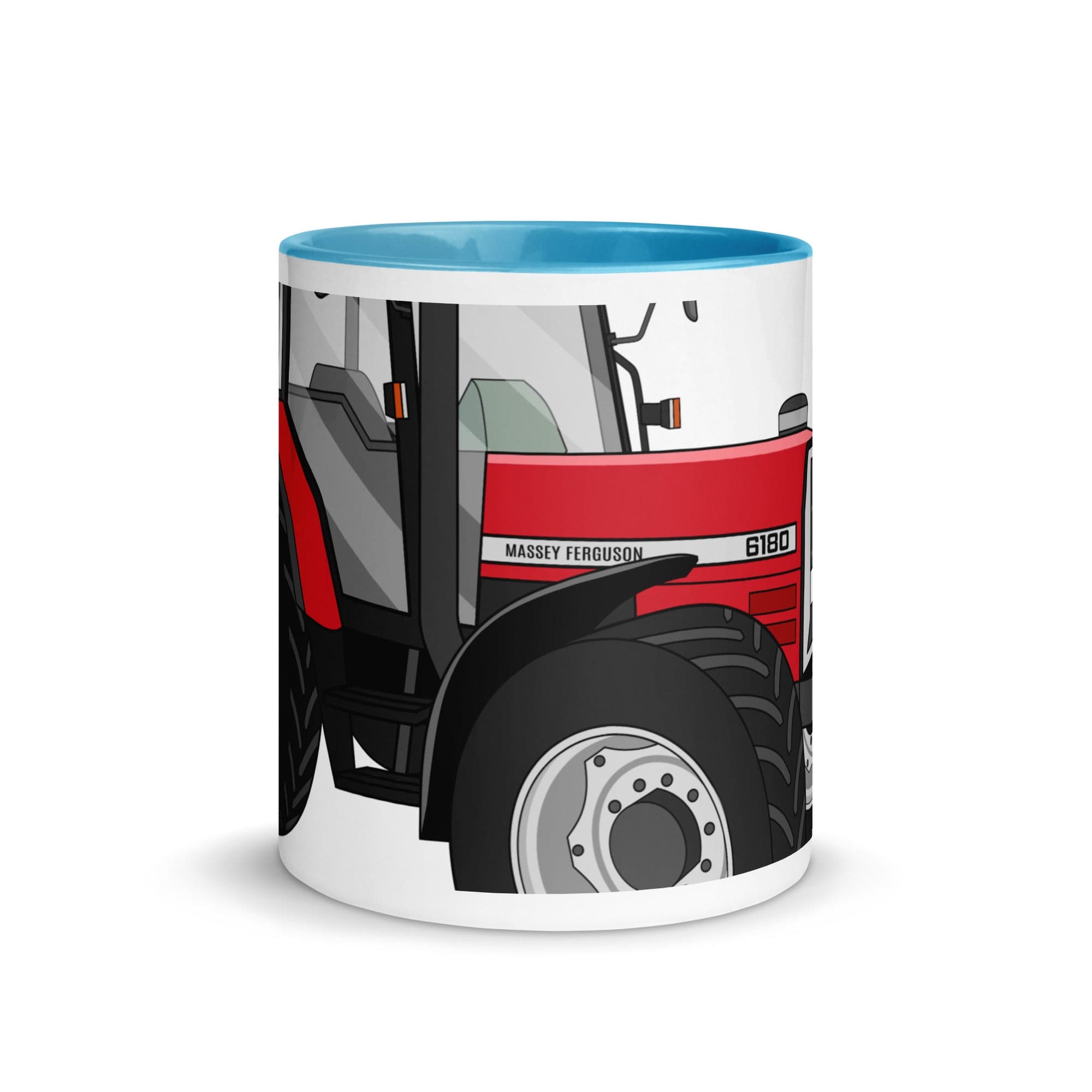 The Tractors Mugs Store Massey Ferguson 6180 2.0 Mug with Color Inside Quality Farmers Merch