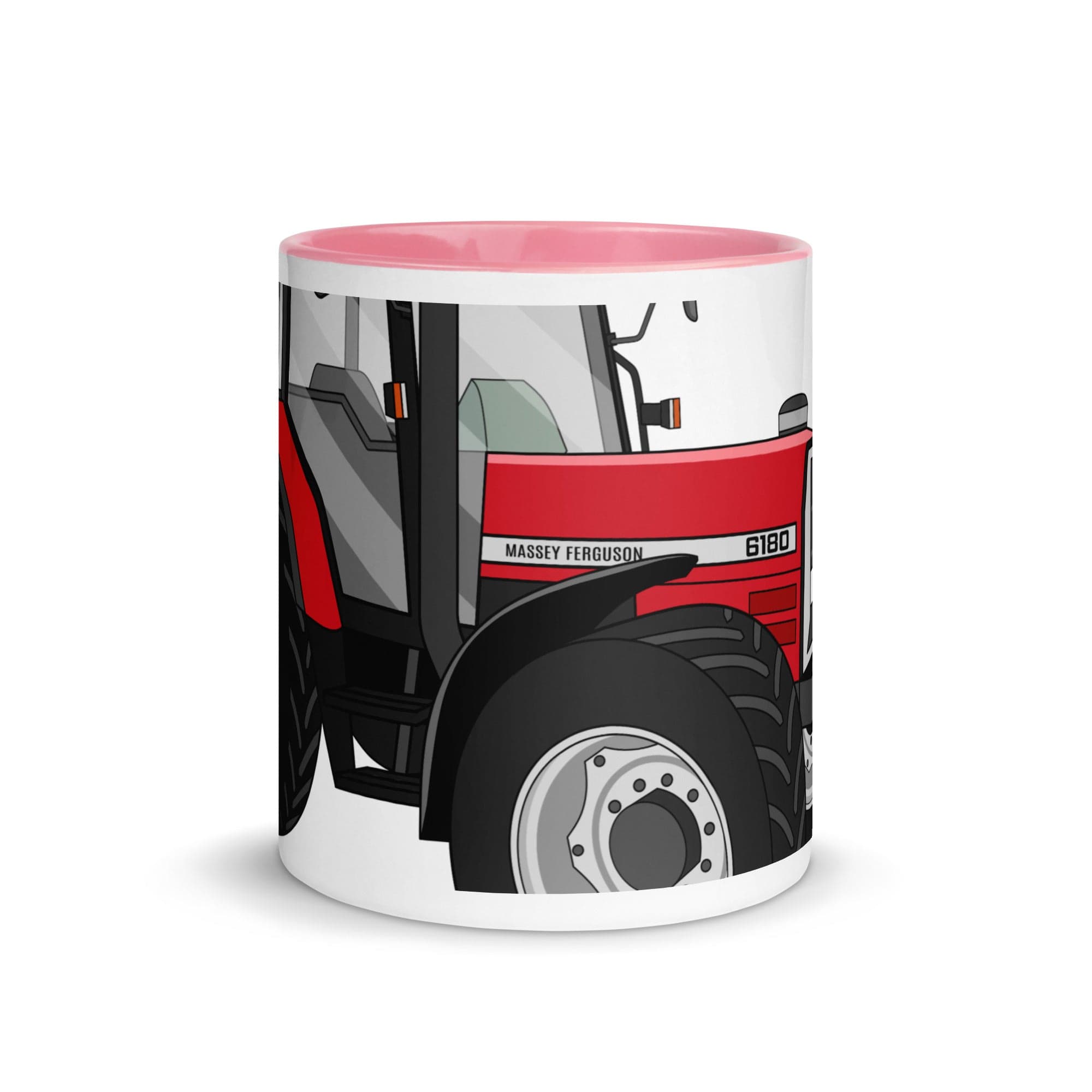 The Tractors Mugs Store Massey Ferguson 6180 2.0 Mug with Color Inside Quality Farmers Merch