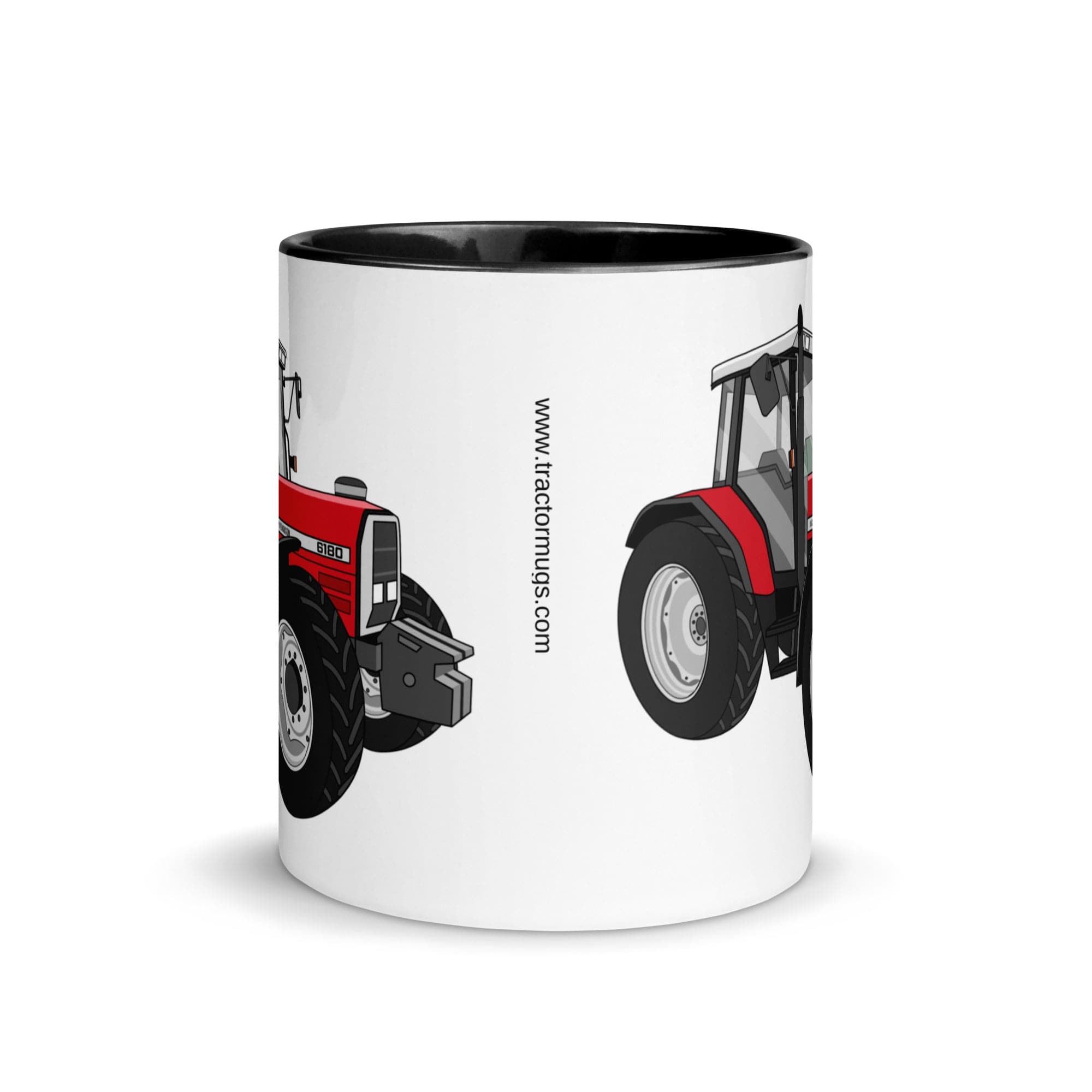 The Tractors Mugs Store Massey Ferguson 6180 Mug with Color Inside Quality Farmers Merch
