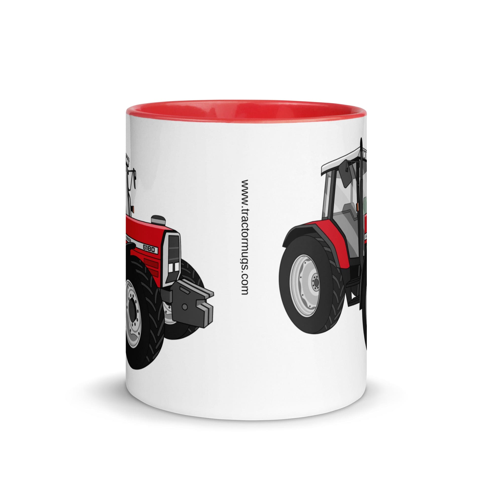 The Tractors Mugs Store Massey Ferguson 6180 Mug with Color Inside Quality Farmers Merch