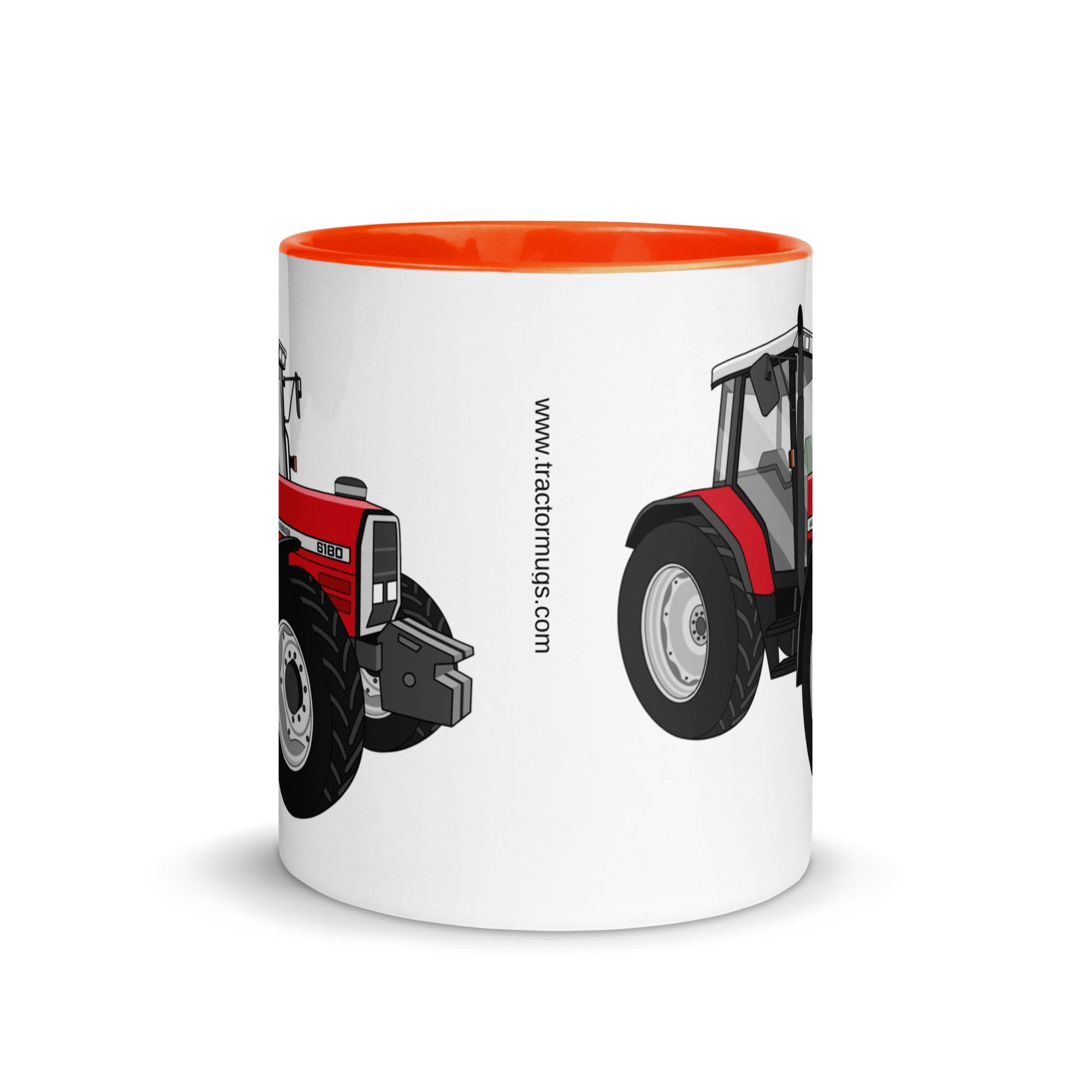 The Tractors Mugs Store Massey Ferguson 6180 Mug with Color Inside Quality Farmers Merch