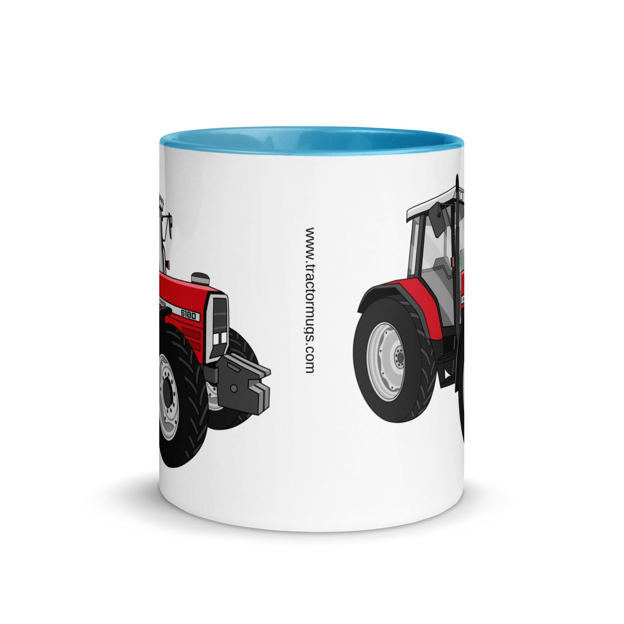 The Tractors Mugs Store Massey Ferguson 6180 Mug with Color Inside Quality Farmers Merch