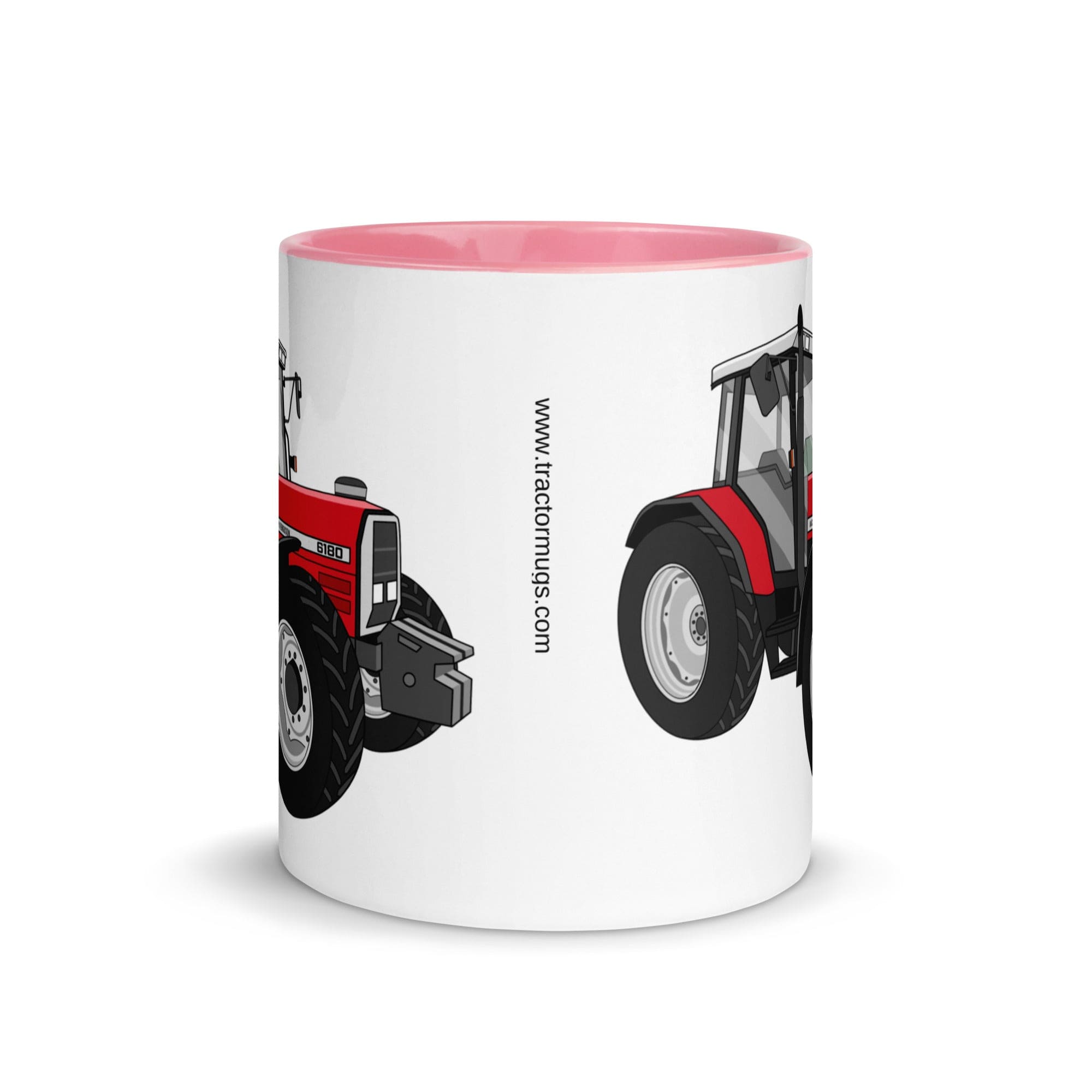 The Tractors Mugs Store Massey Ferguson 6180 Mug with Color Inside Quality Farmers Merch