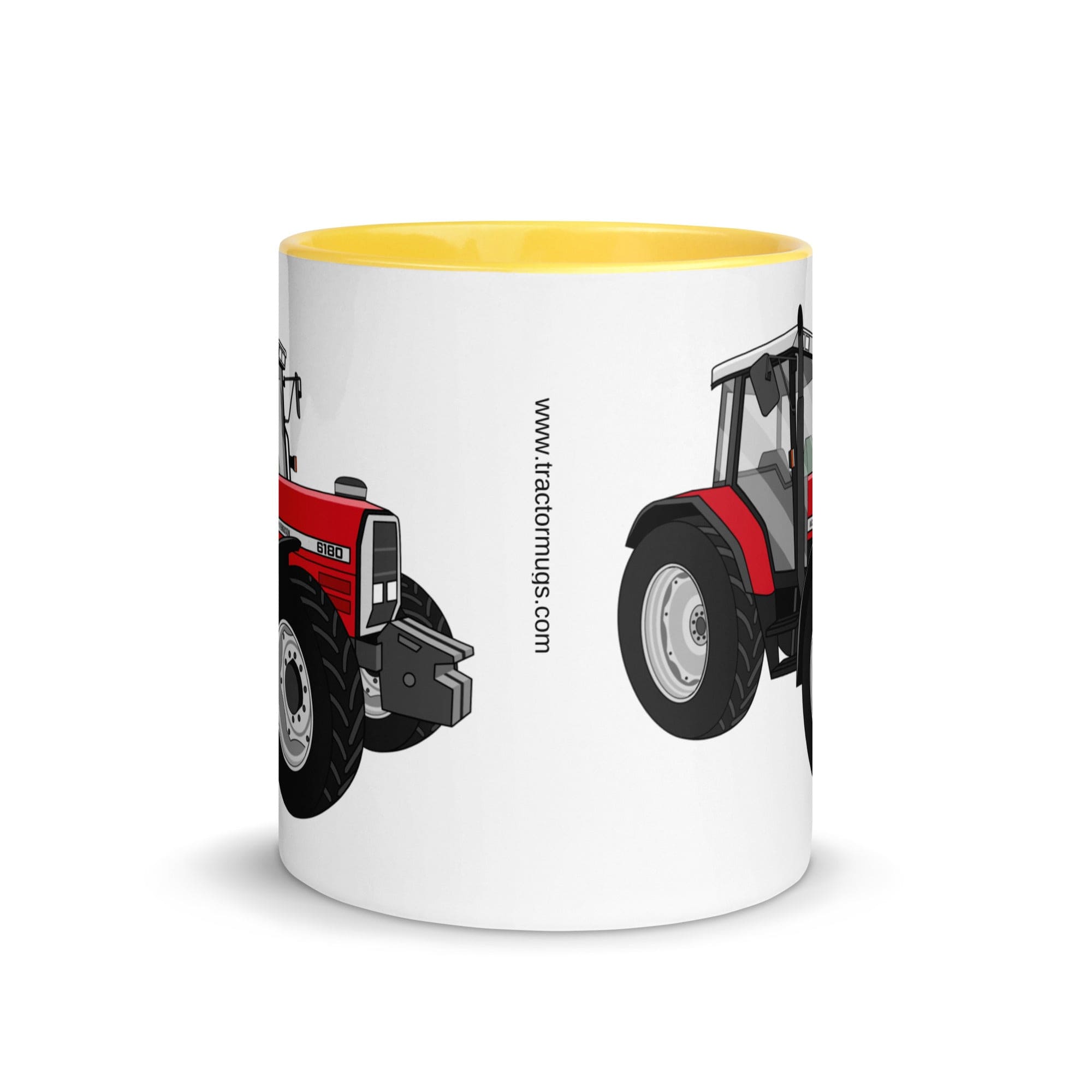 The Tractors Mugs Store Massey Ferguson 6180 Mug with Color Inside Quality Farmers Merch