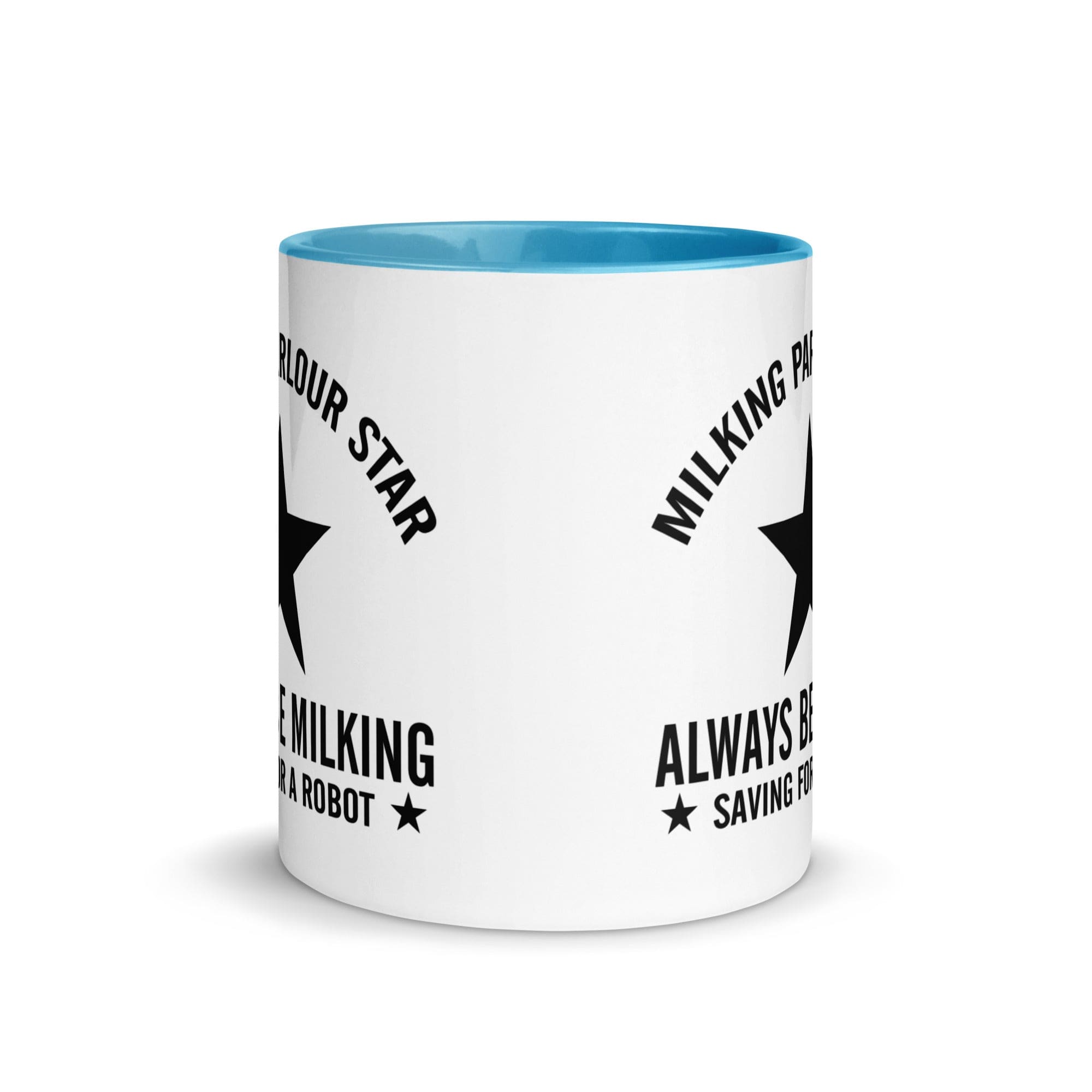 The Tractors Mugs Store Milking Parlour Star Mug with Color Inside Quality Farmers Merch