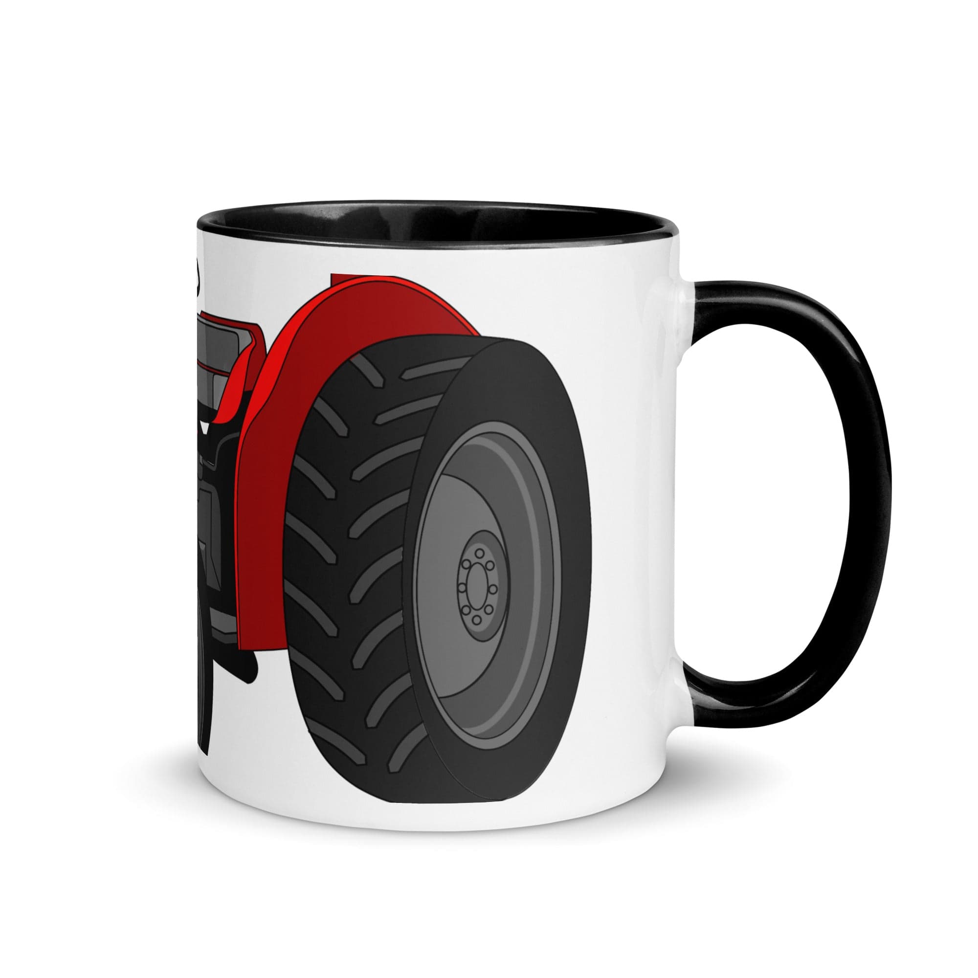 The Tractors Mugs Store Mug with Color Inside Black Massey Ferguson 35X 2.0 Mug with Color Inside Quality Farmers Merch