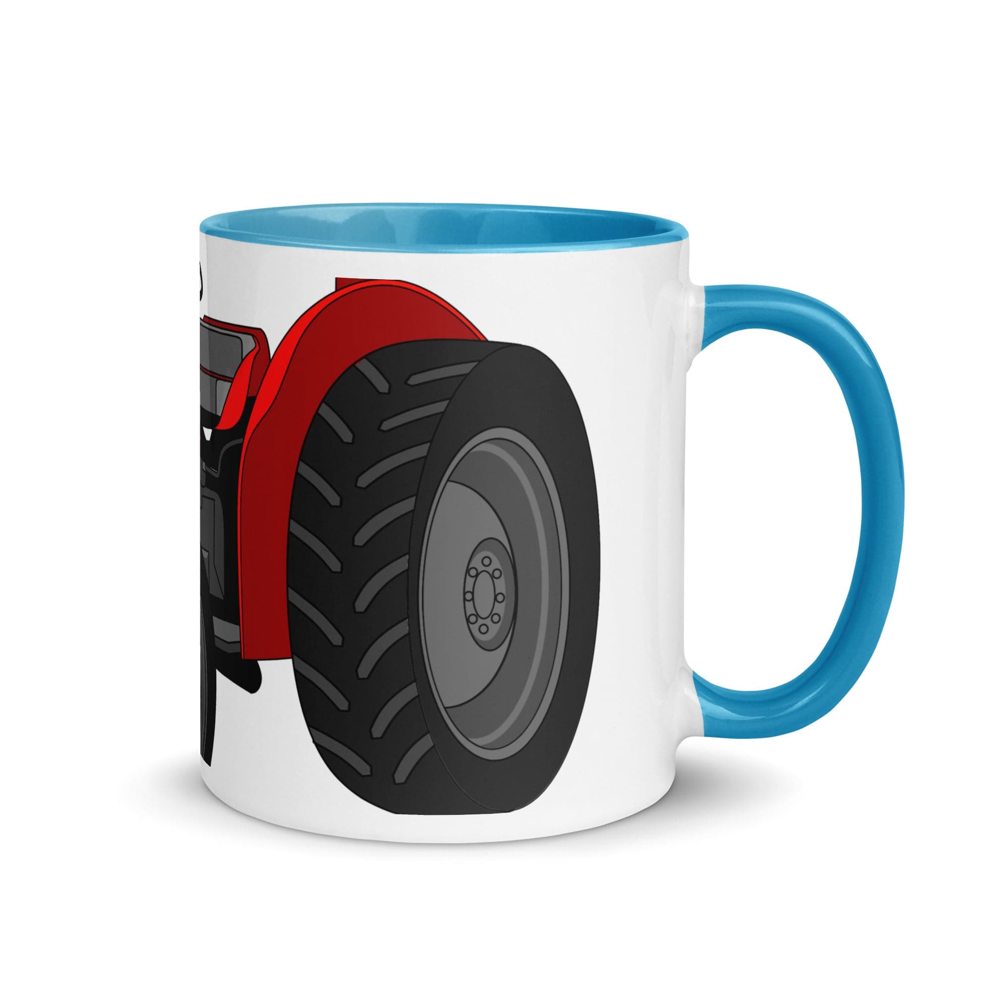 The Tractors Mugs Store Mug with Color Inside Blue Massey Ferguson 35X 2.0 Mug with Color Inside Quality Farmers Merch