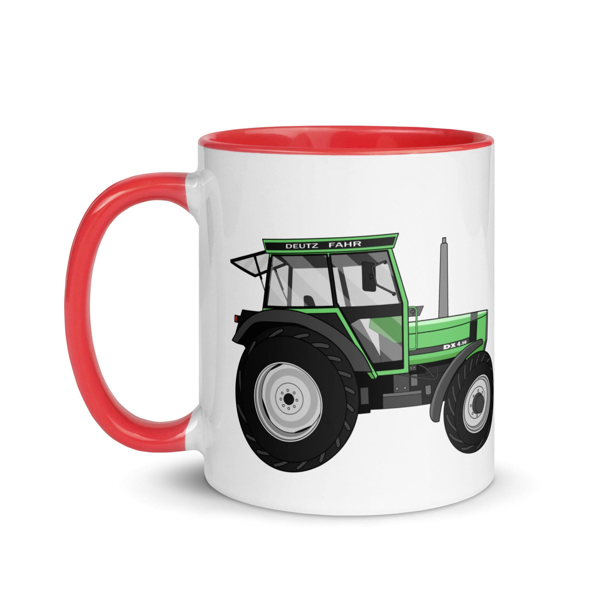 The Tractors Mugs Store Mug with Color Inside Deutz Fahr DX 4.50 Mug with Color Inside Quality Farmers Merch