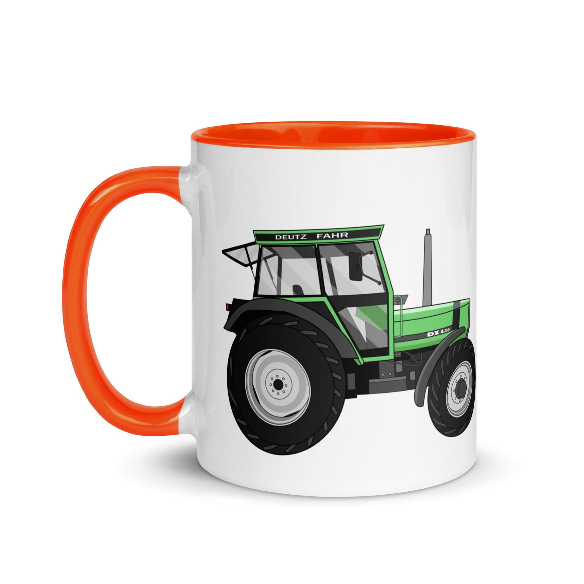 The Tractors Mugs Store Mug with Color Inside Deutz Fahr DX 4.50 Mug with Color Inside Quality Farmers Merch