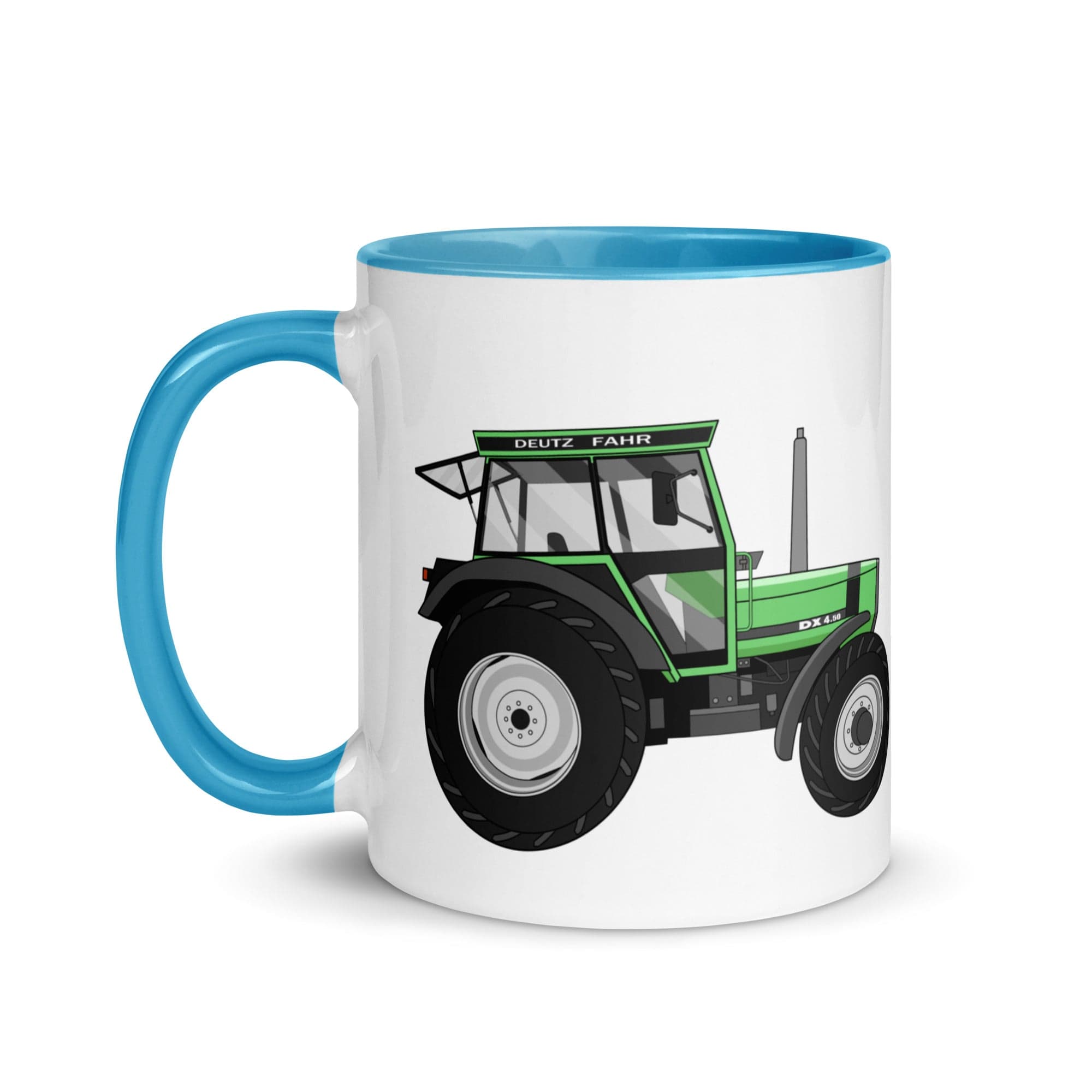 The Tractors Mugs Store Mug with Color Inside Deutz Fahr DX 4.50 Mug with Color Inside Quality Farmers Merch