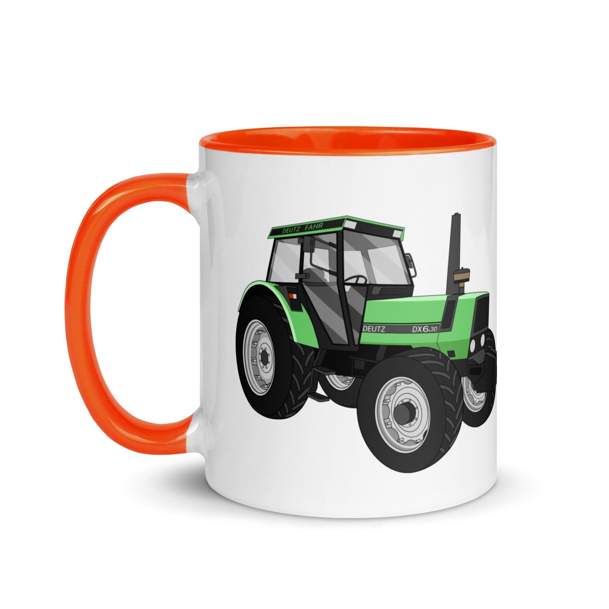 The Tractors Mugs Store Mug with Color Inside Deutz Fahr DX 6.30 Mug with Color Inside Quality Farmers Merch