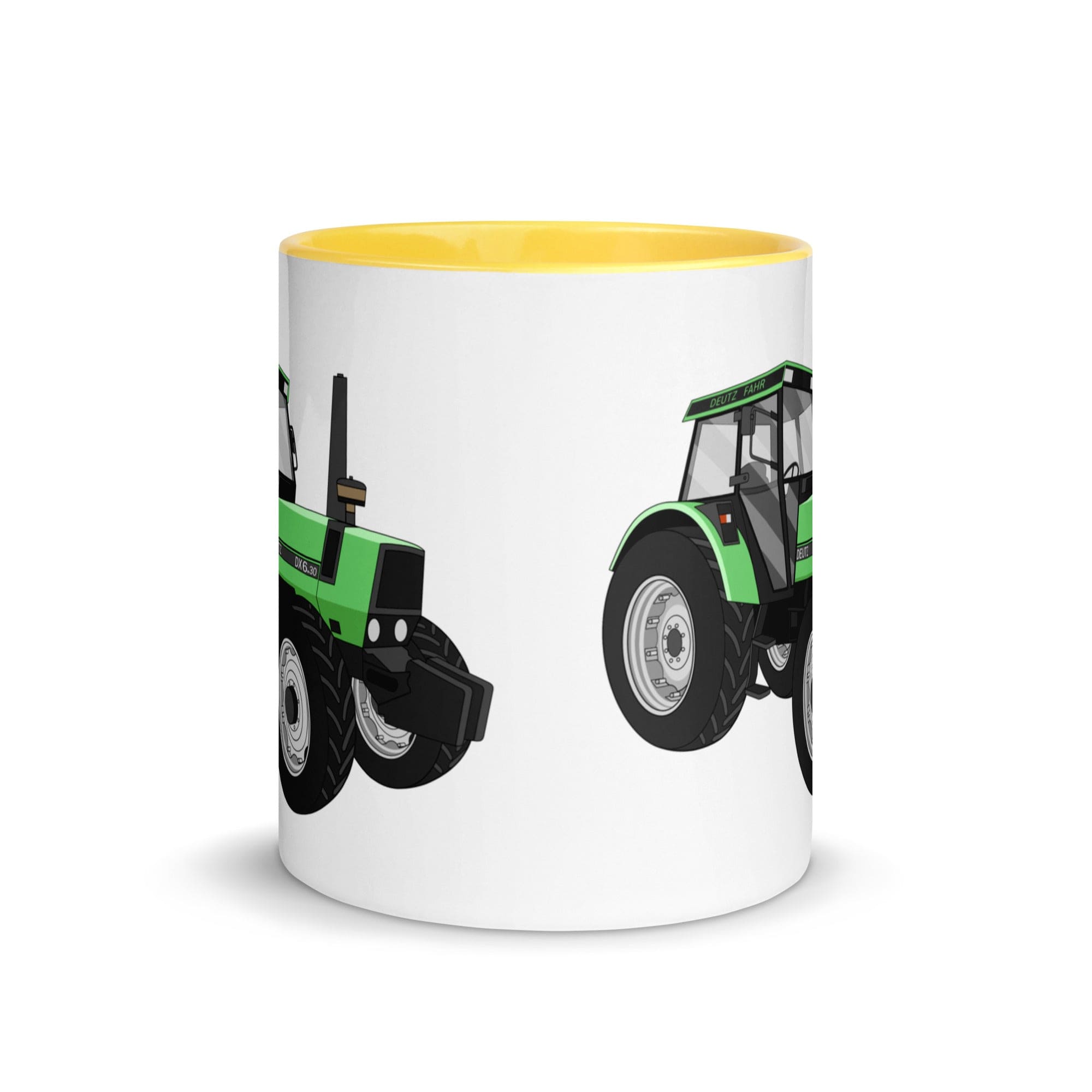 The Tractors Mugs Store Mug with Color Inside Deutz Fahr DX 6.30 Mug with Color Inside Quality Farmers Merch