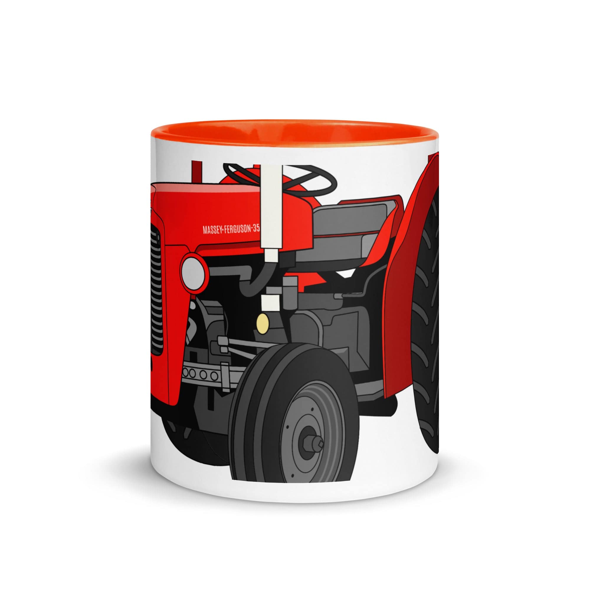 The Tractors Mugs Store Mug with Color Inside Massey Ferguson 35X 2.0 Mug with Color Inside Quality Farmers Merch