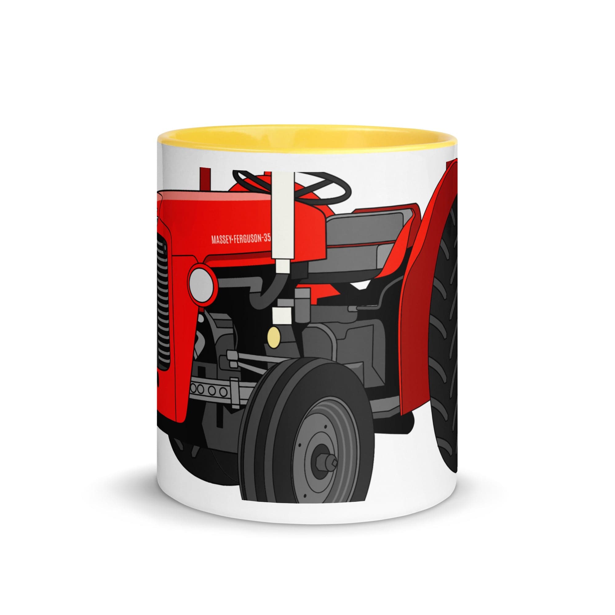 The Tractors Mugs Store Mug with Color Inside Massey Ferguson 35X 2.0 Mug with Color Inside Quality Farmers Merch