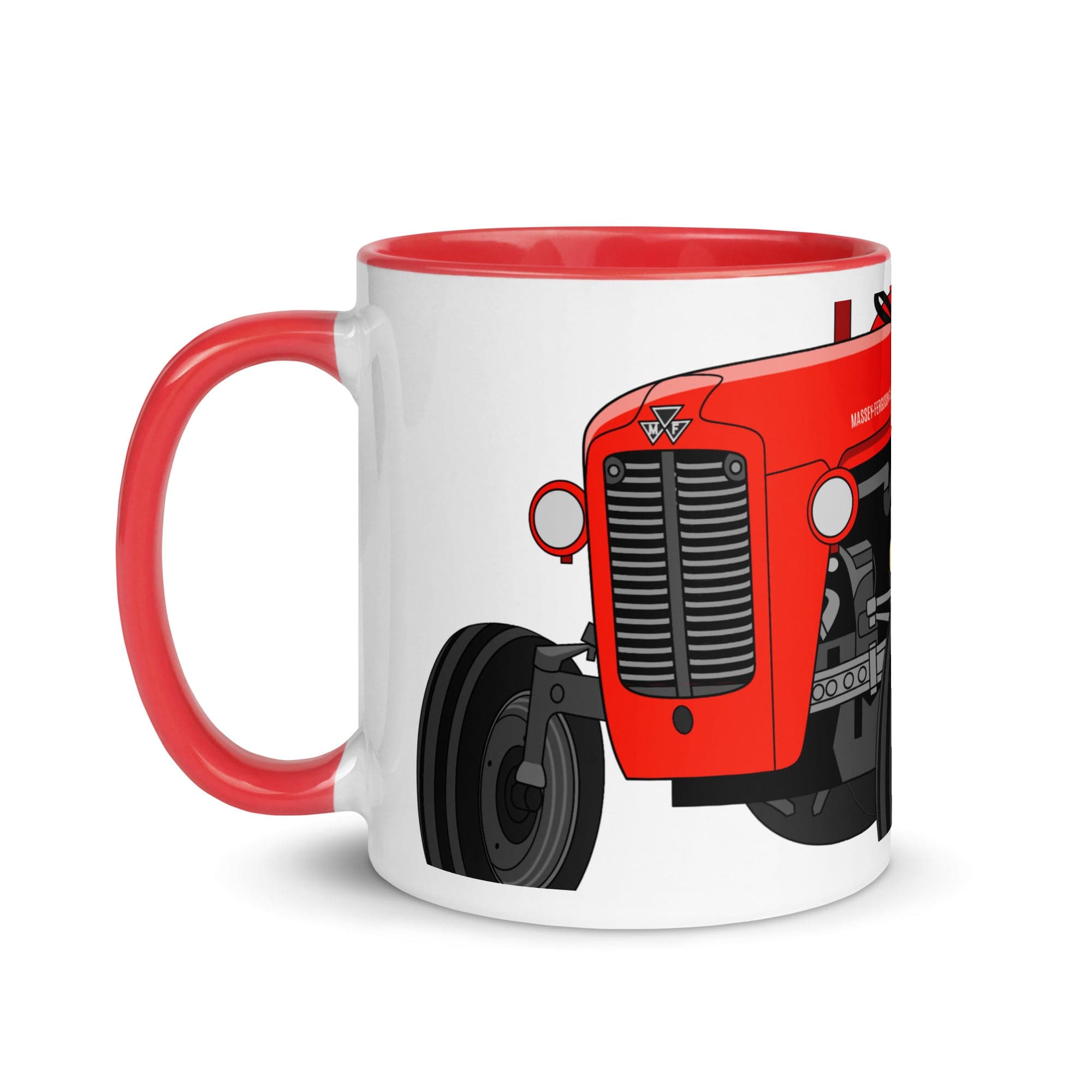 The Tractors Mugs Store Mug with Color Inside Massey Ferguson 35X 2.0 Mug with Color Inside Quality Farmers Merch
