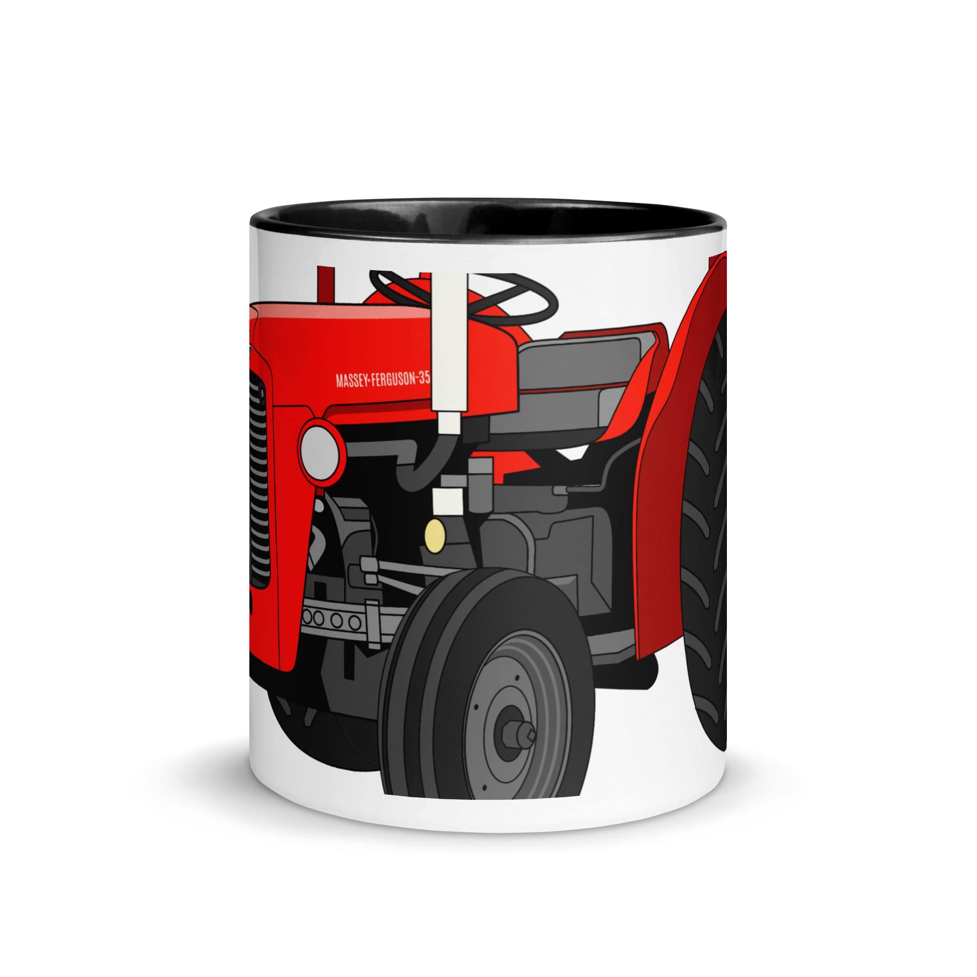 The Tractors Mugs Store Mug with Color Inside Massey Ferguson 35X 2.0 Mug with Color Inside Quality Farmers Merch