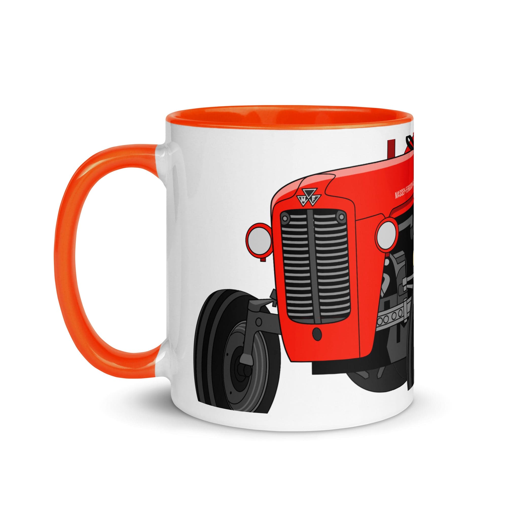 The Tractors Mugs Store Mug with Color Inside Massey Ferguson 35X 2.0 Mug with Color Inside Quality Farmers Merch
