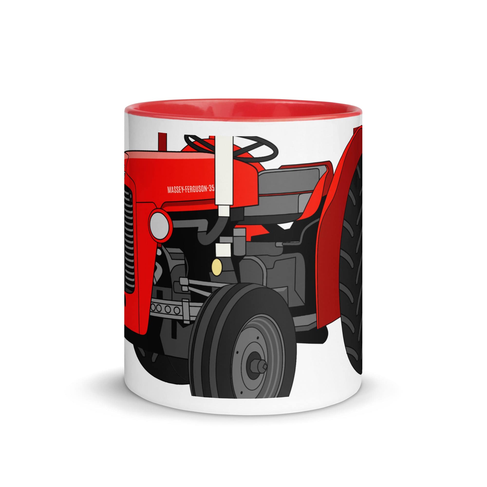 The Tractors Mugs Store Mug with Color Inside Massey Ferguson 35X 2.0 Mug with Color Inside Quality Farmers Merch