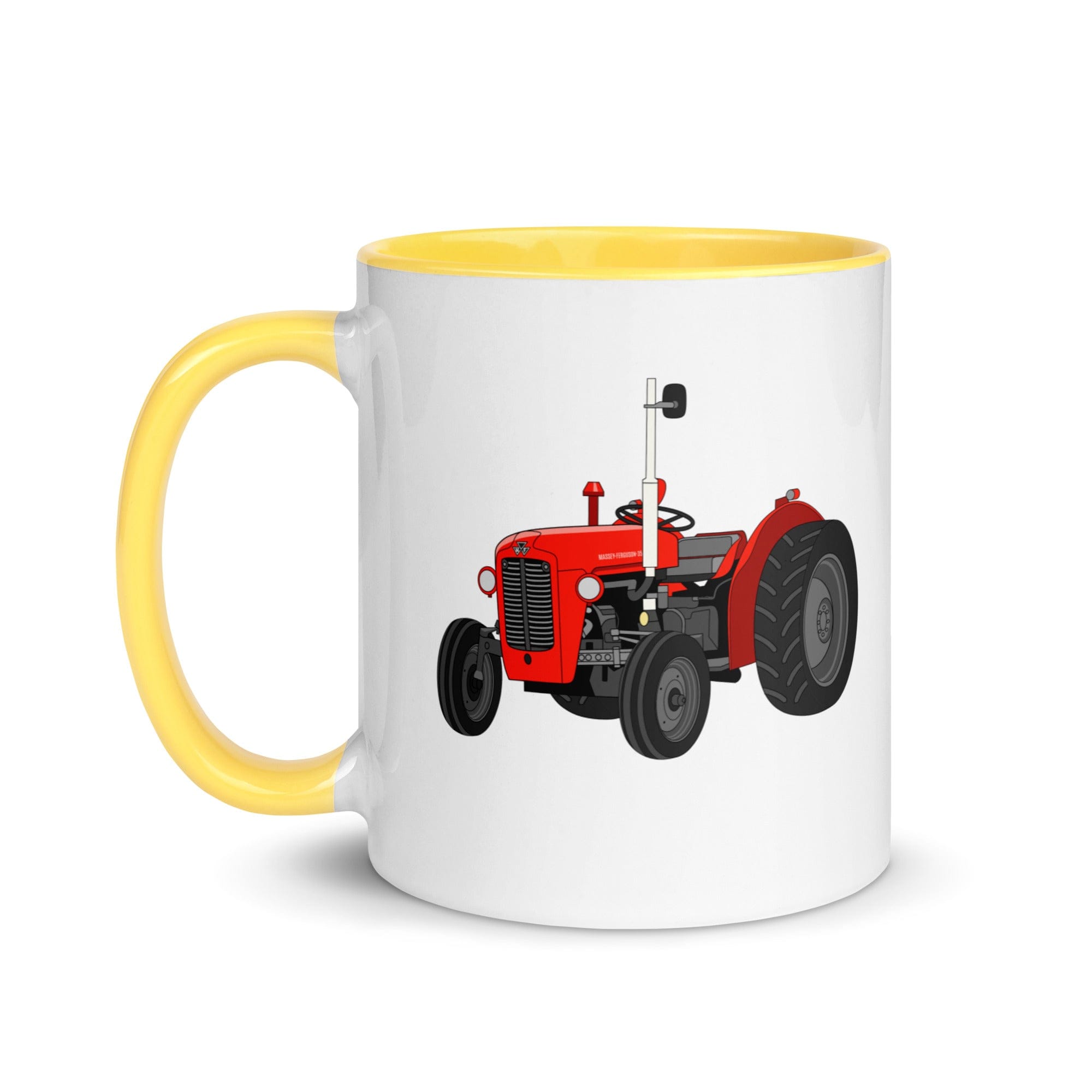The Tractors Mugs Store Mug with Color Inside Massey Ferguson 35X Mug with Color Inside Quality Farmers Merch