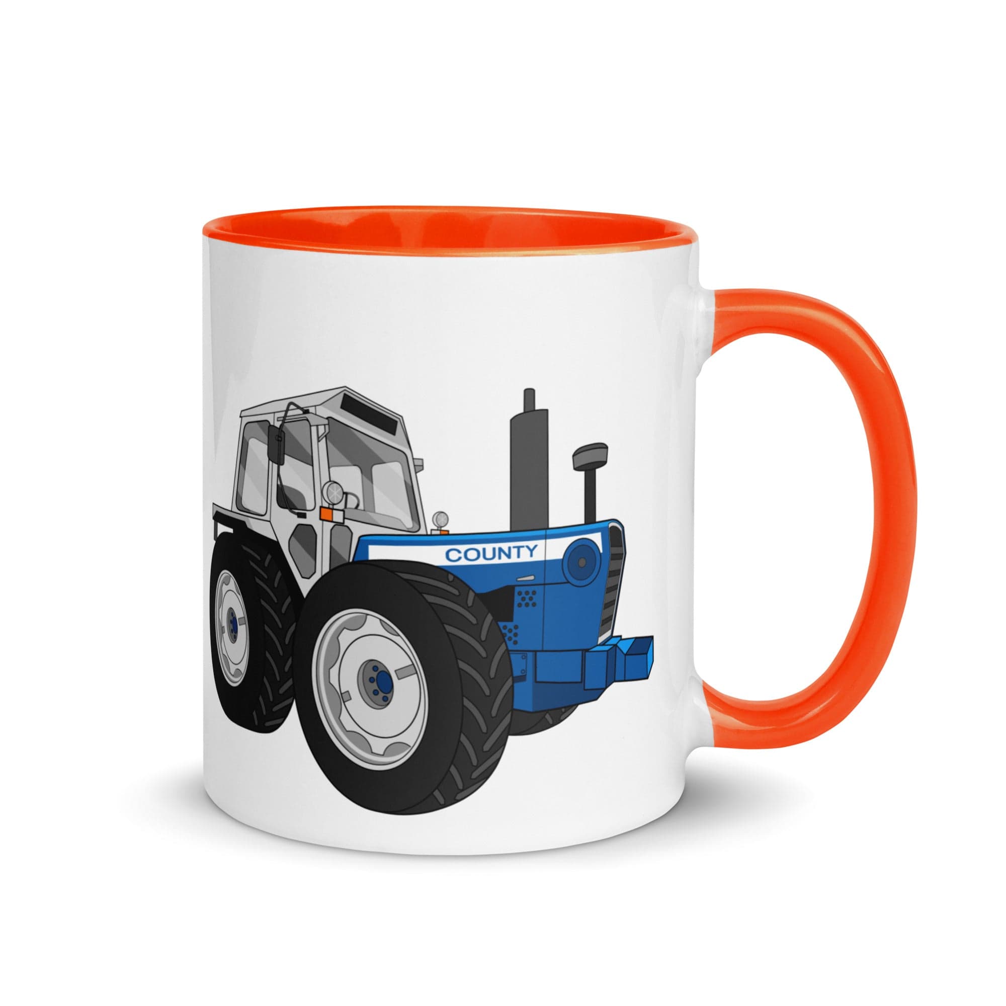 The Tractors Mugs Store Mug with Color Inside Orange County 1884 (1981) Mug with Color Inside Quality Farmers Merch