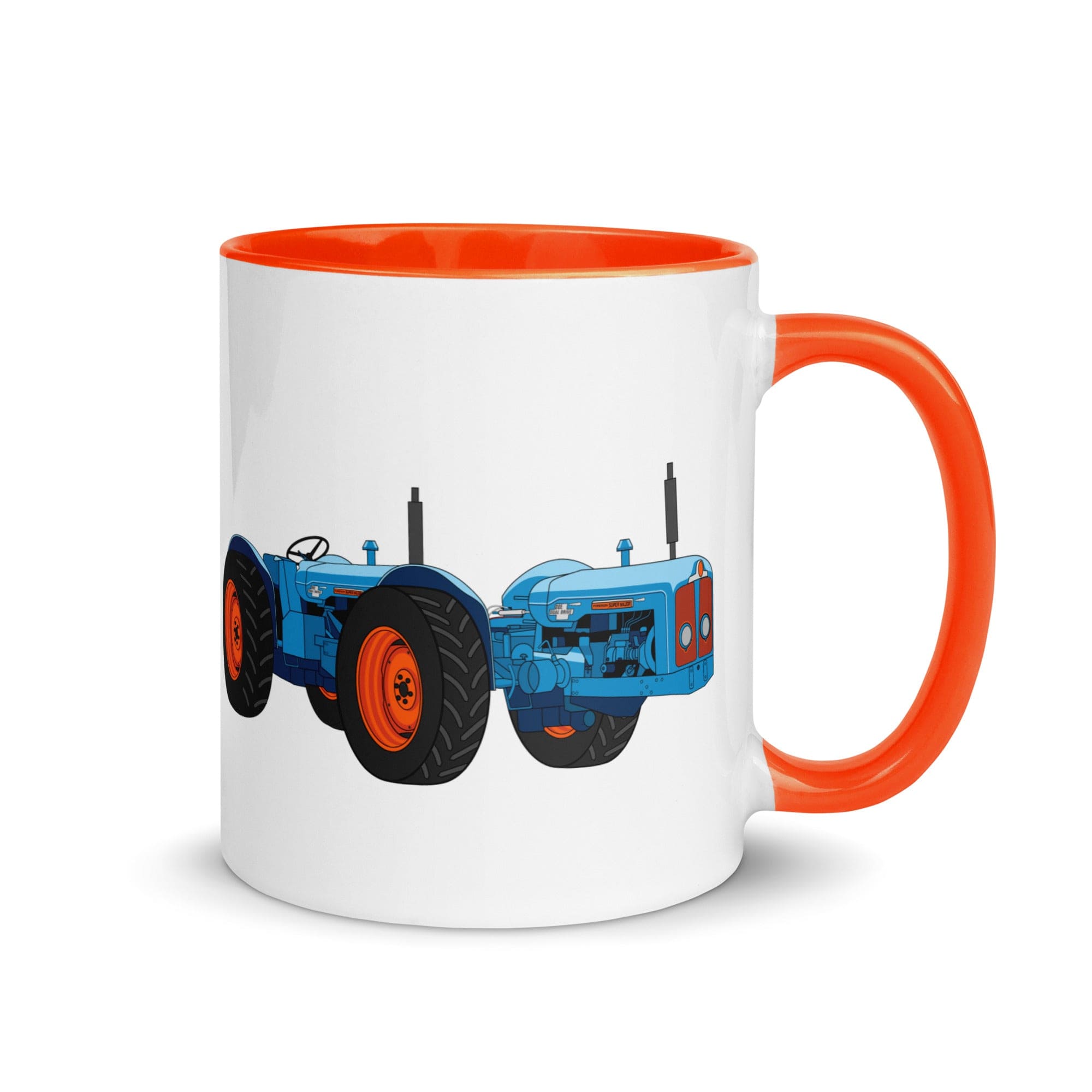 The Tractors Mugs Store Mug with Color Inside Orange Doe Triple D (1962) Mug with Color Inside Quality Farmers Merch