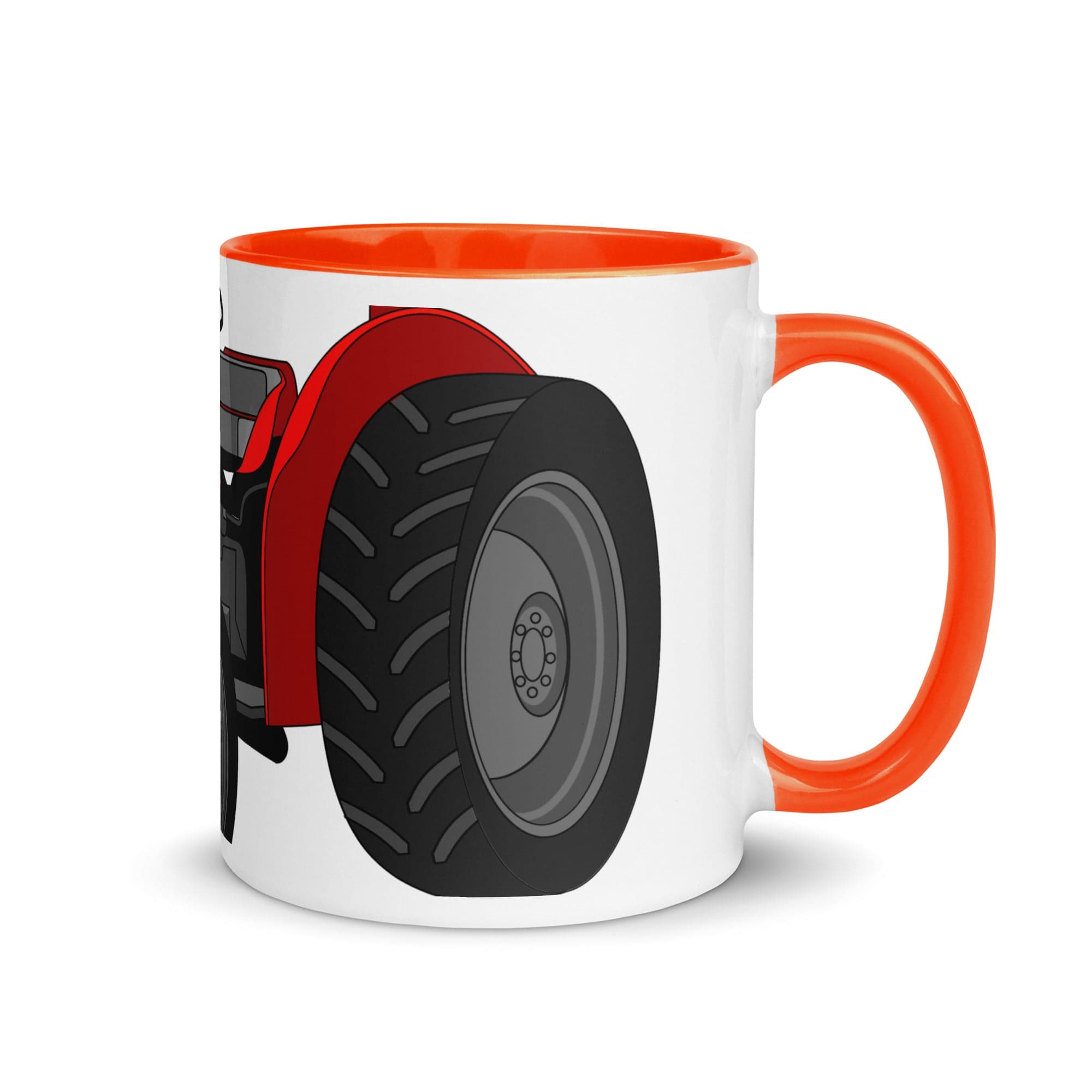 The Tractors Mugs Store Mug with Color Inside Orange Massey Ferguson 35X 2.0 Mug with Color Inside Quality Farmers Merch