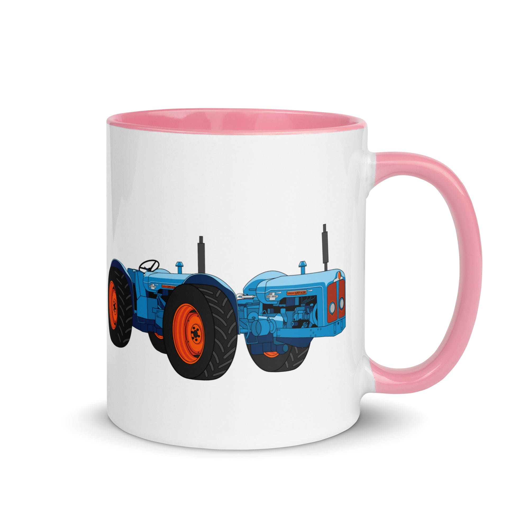 The Tractors Mugs Store Mug with Color Inside Pink Doe Triple D (1962) Mug with Color Inside Quality Farmers Merch