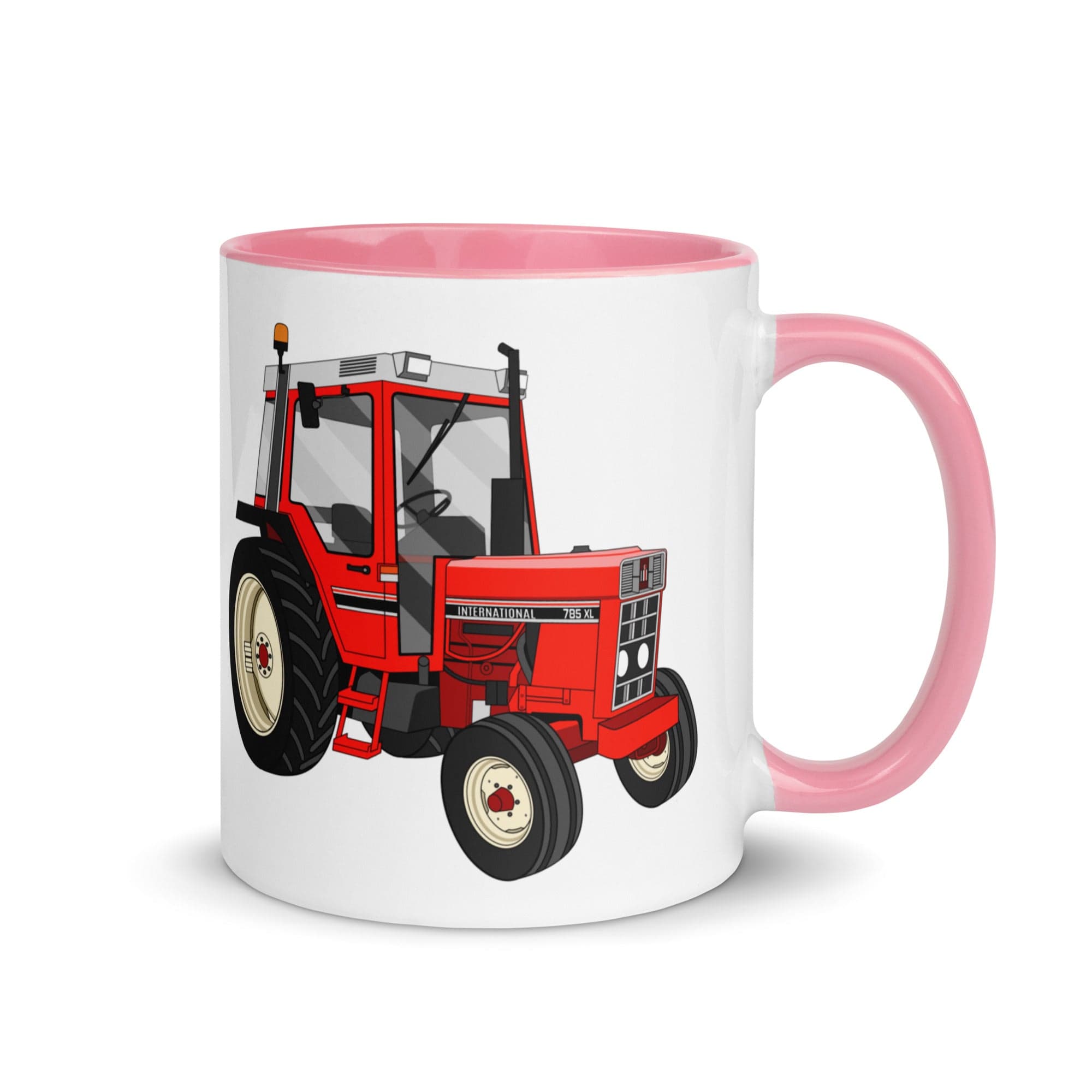 The Tractors Mugs Store Mug with Color Inside Pink International 785 Mug with Color Inside Quality Farmers Merch