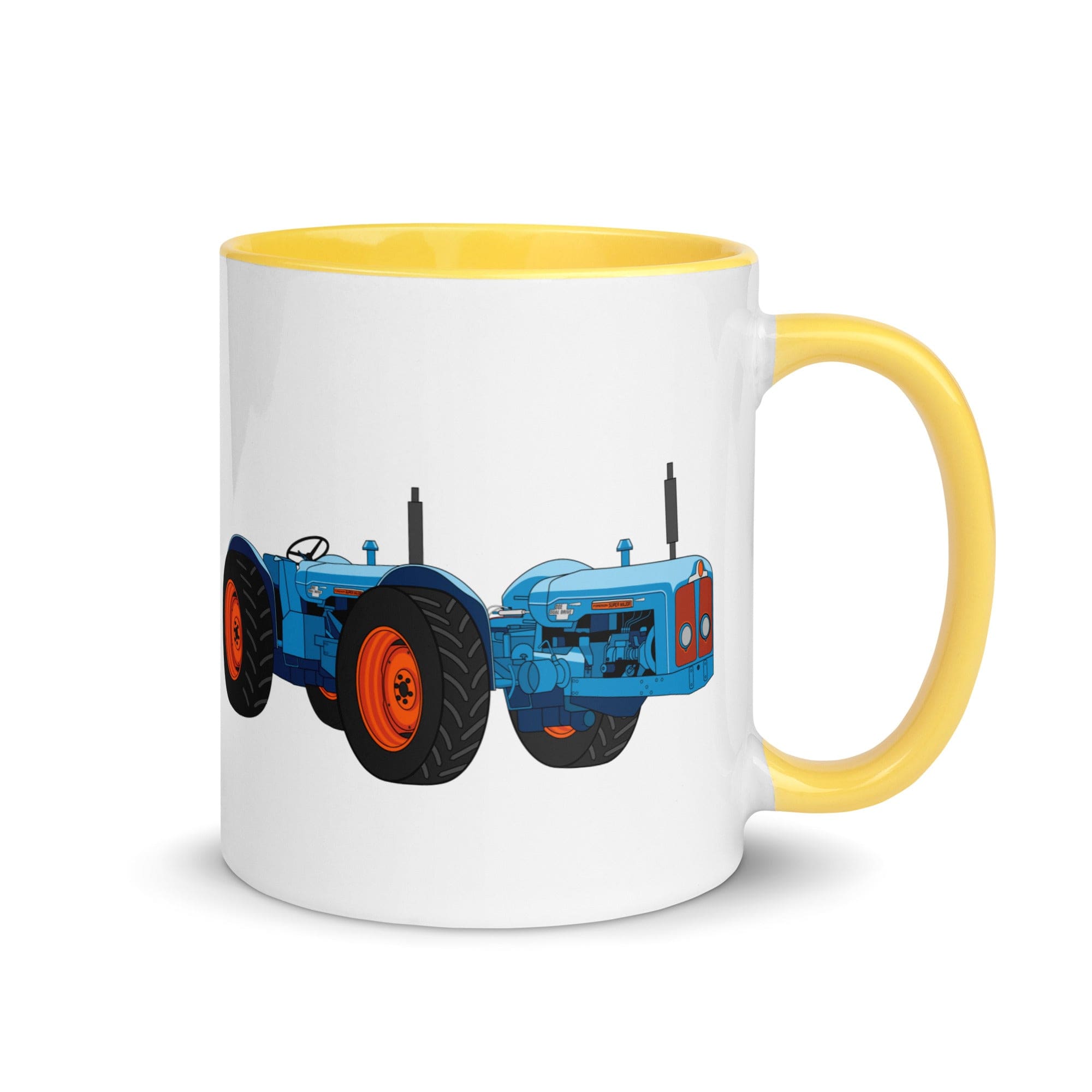 The Tractors Mugs Store Mug with Color Inside Yellow Doe Triple D (1962) Mug with Color Inside Quality Farmers Merch