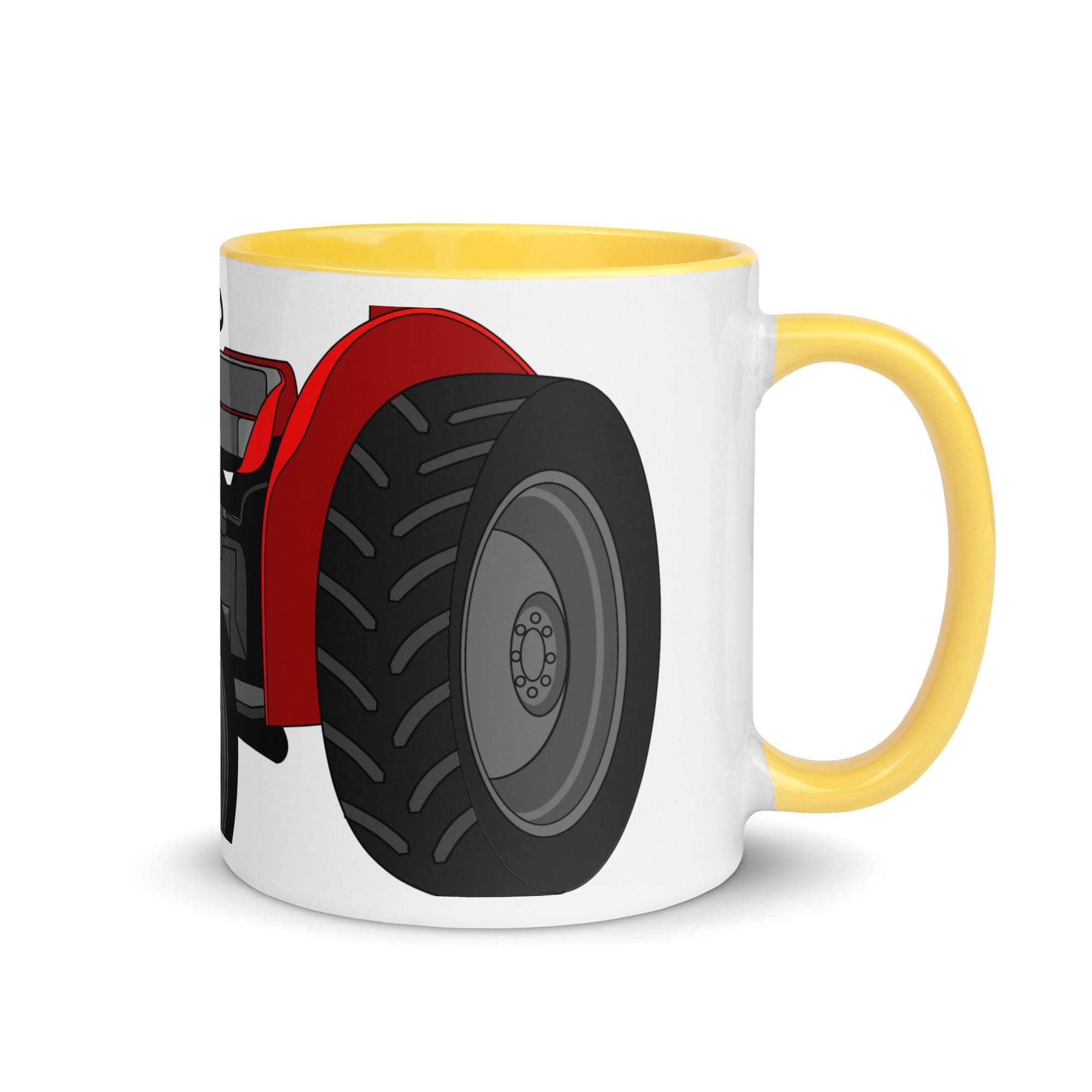The Tractors Mugs Store Mug with Color Inside Yellow Massey Ferguson 35X 2.0 Mug with Color Inside Quality Farmers Merch