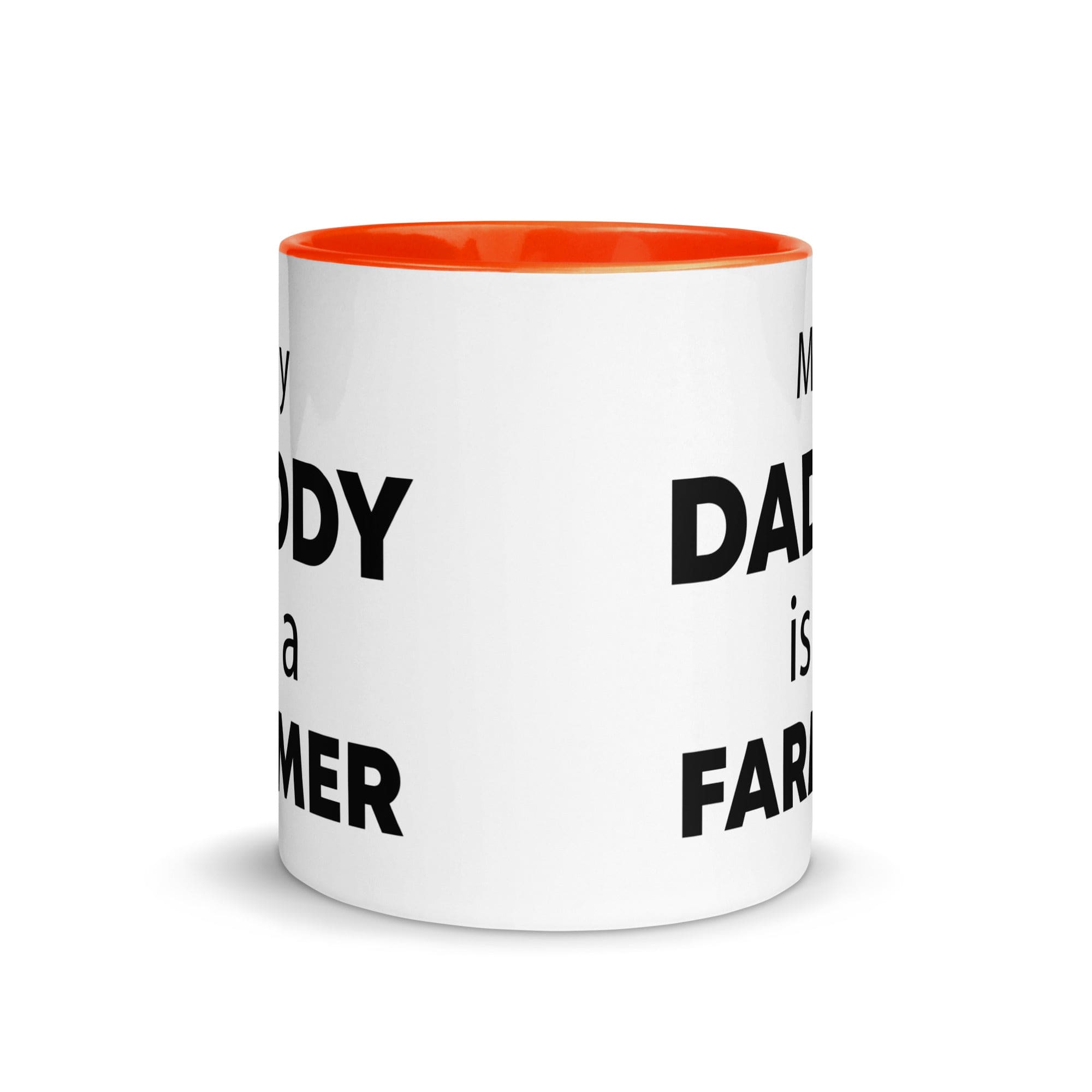 The Tractors Mugs Store My Daddy is a Farmer Mug with Color Inside Quality Farmers Merch