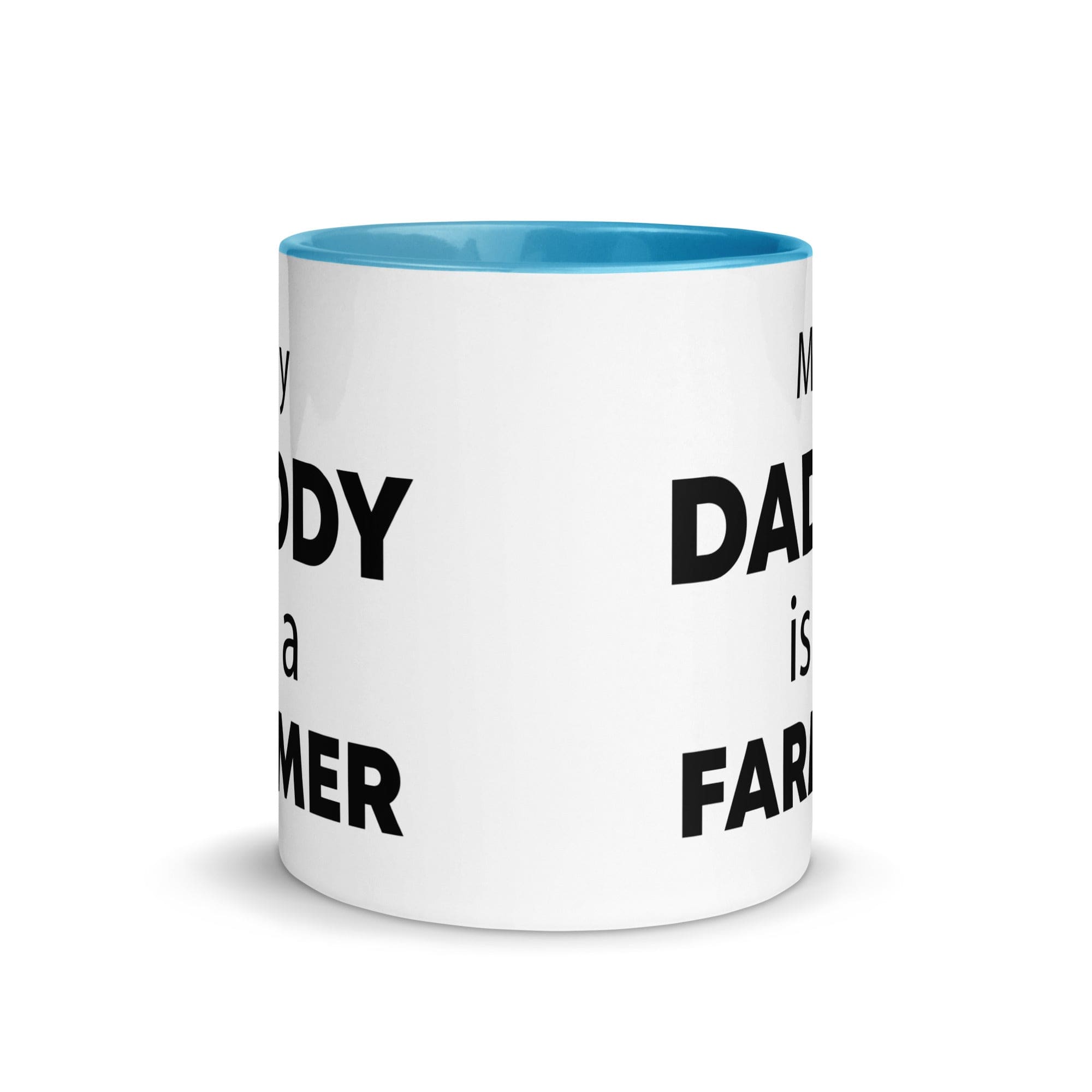 The Tractors Mugs Store My Daddy is a Farmer Mug with Color Inside Quality Farmers Merch