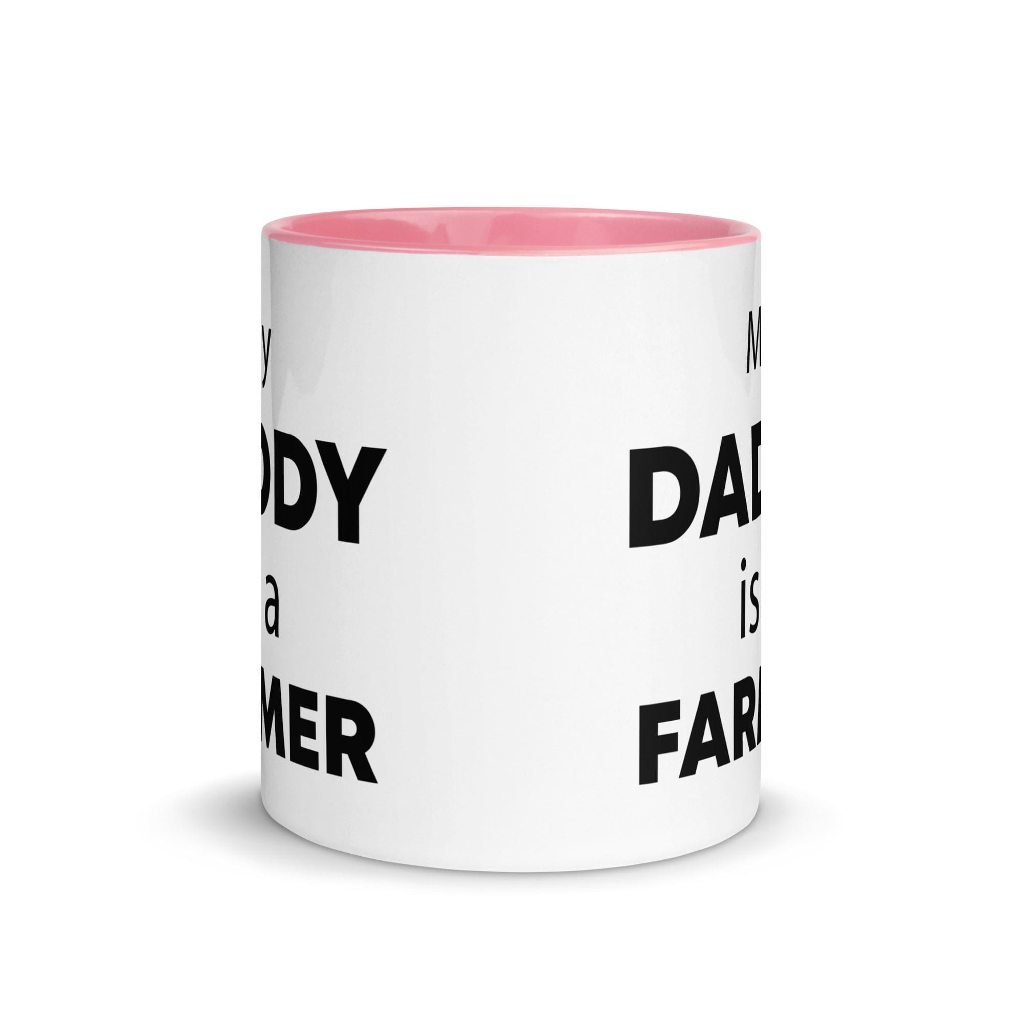 The Tractors Mugs Store My Daddy is a Farmer Mug with Color Inside Quality Farmers Merch