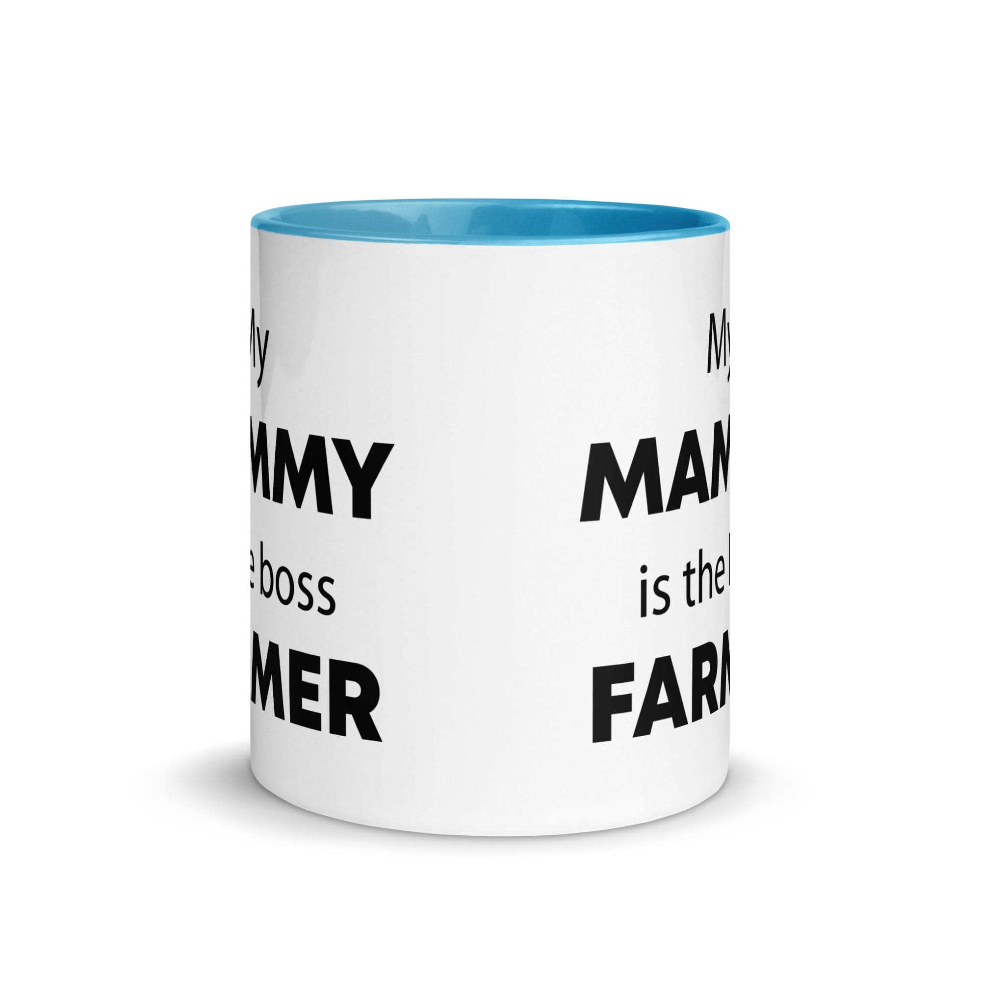 The Tractors Mugs Store My Mammy is the Boss Farmer Mug with Color Inside Quality Farmers Merch