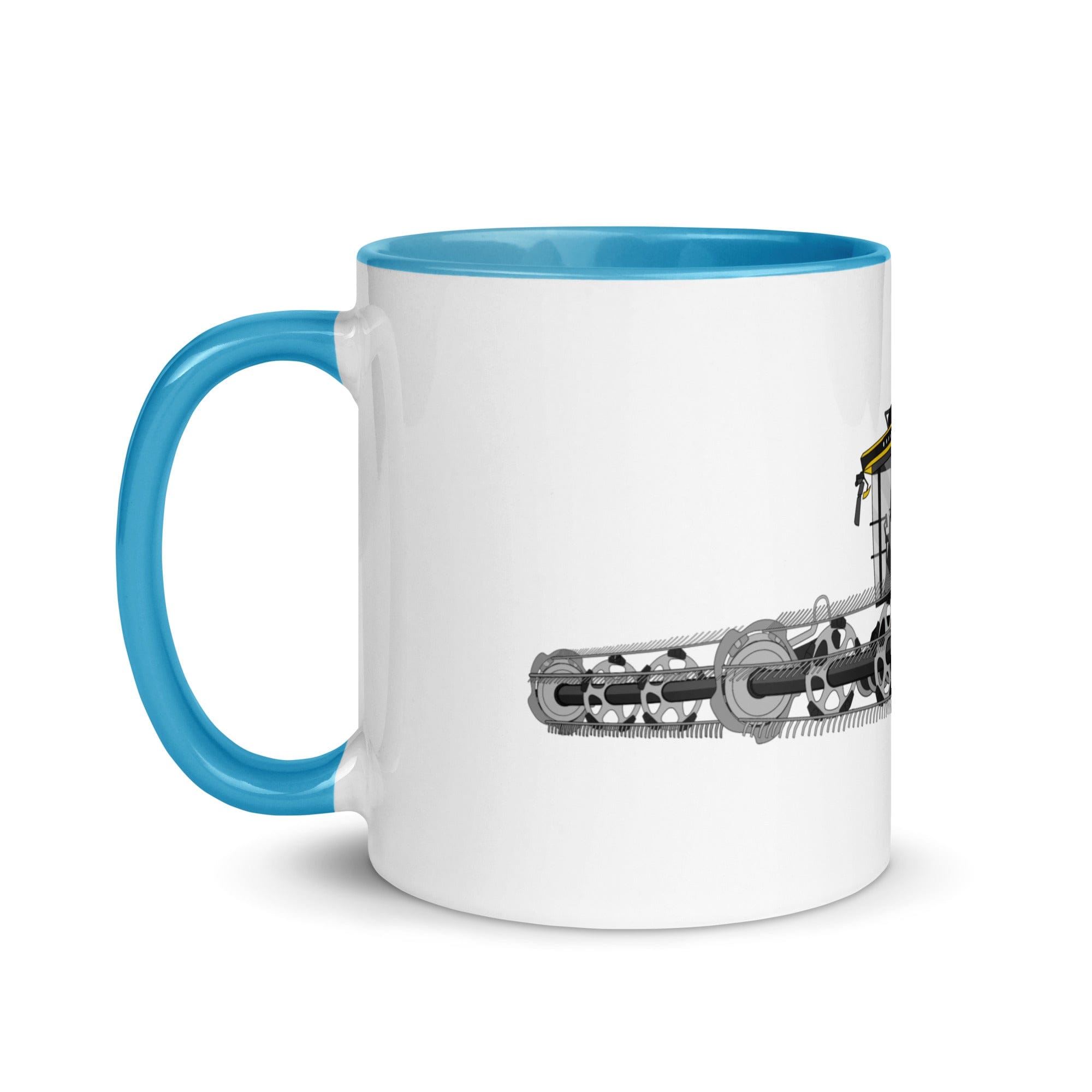 The Tractors Mugs Store New Holland CR Combine Harvester (2004) 2.0 Mug with Color Inside Quality Farmers Merch