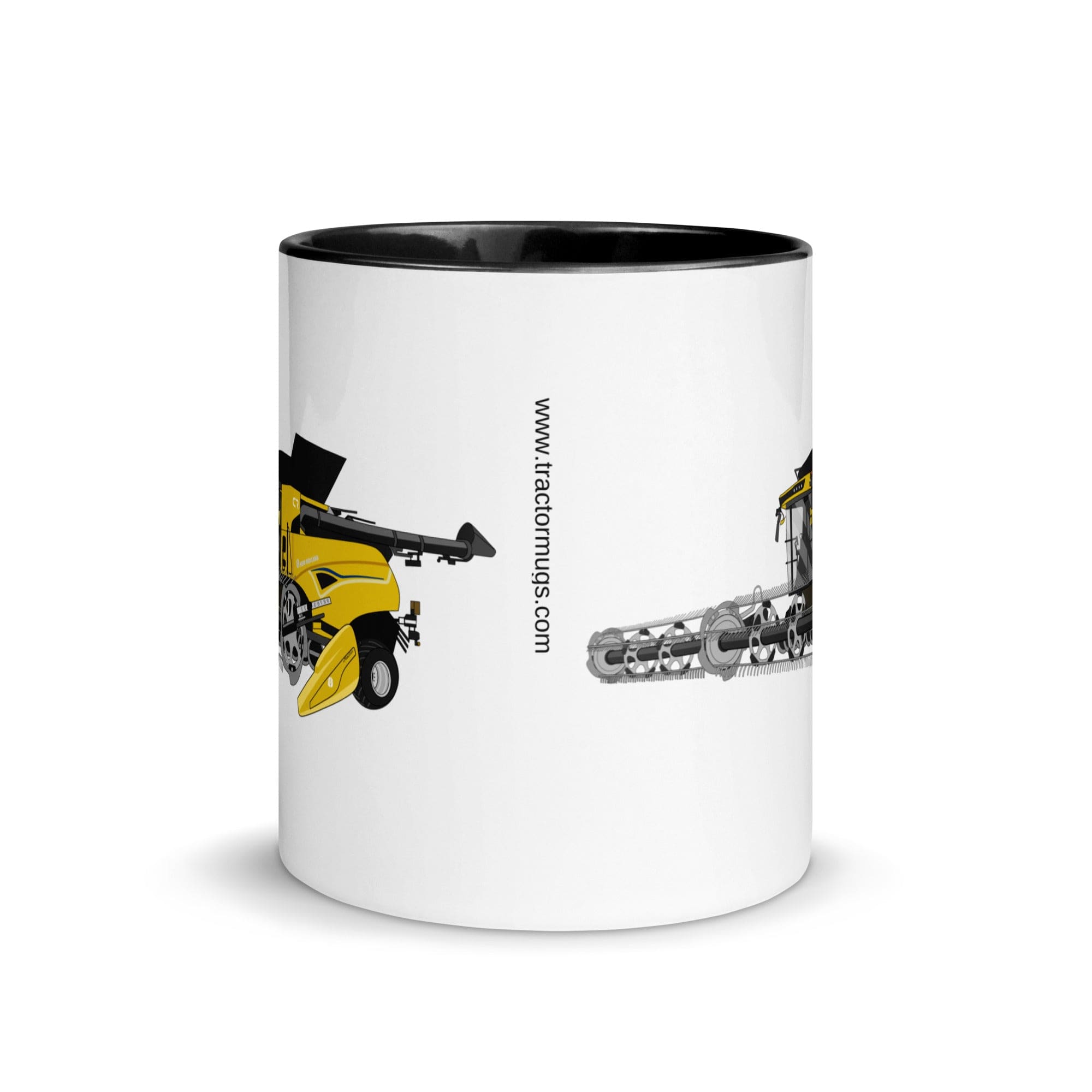 The Tractors Mugs Store New Holland CR Combine Harvester (2004). Mug with Color Inside Quality Farmers Merch