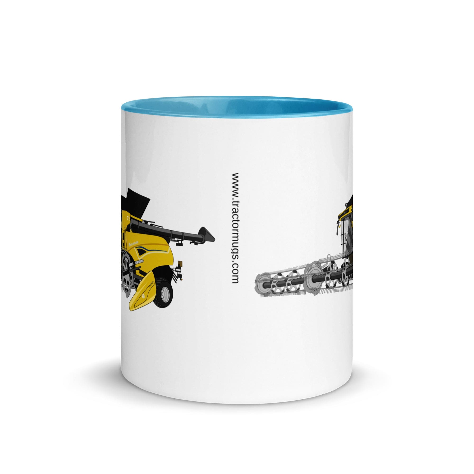 The Tractors Mugs Store New Holland CR Combine Harvester (2004). Mug with Color Inside Quality Farmers Merch