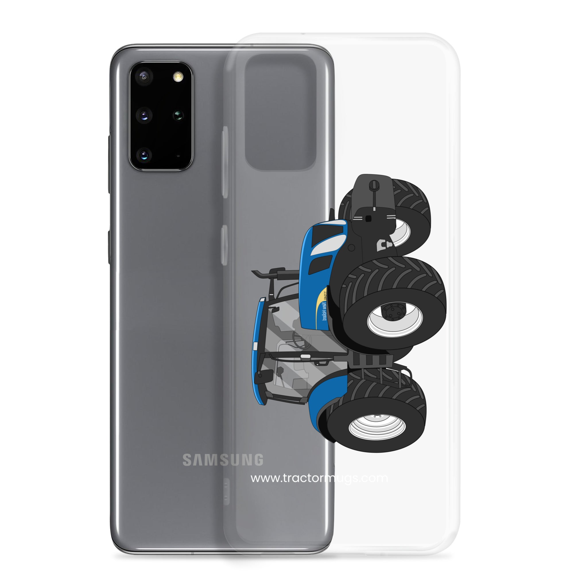 The Tractors Mugs Store New Holland The 7040 -1 Clear Case for SamsungĀ® Quality Farmers Merch