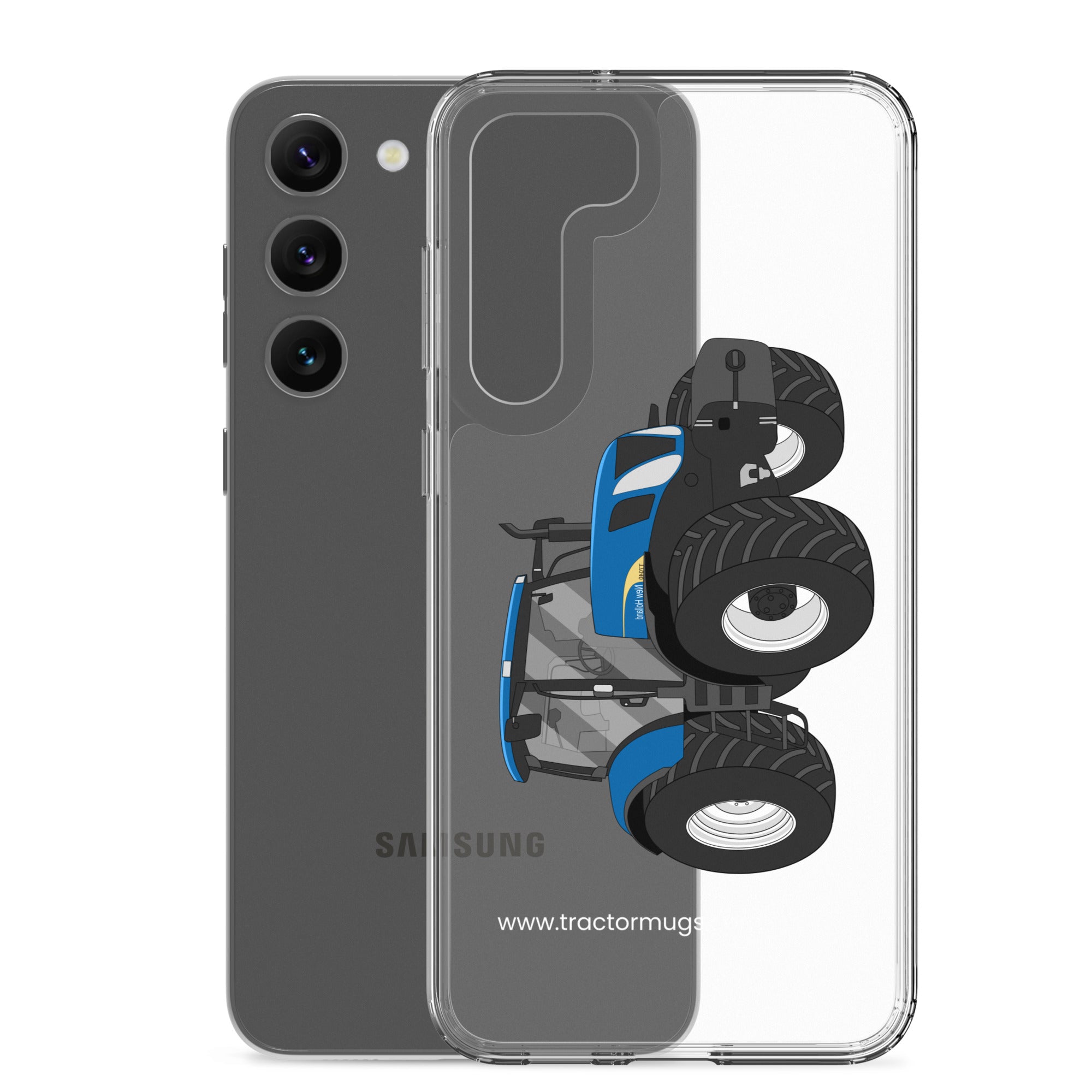 The Tractors Mugs Store New Holland The 7040 -1 Clear Case for SamsungĀ® Quality Farmers Merch