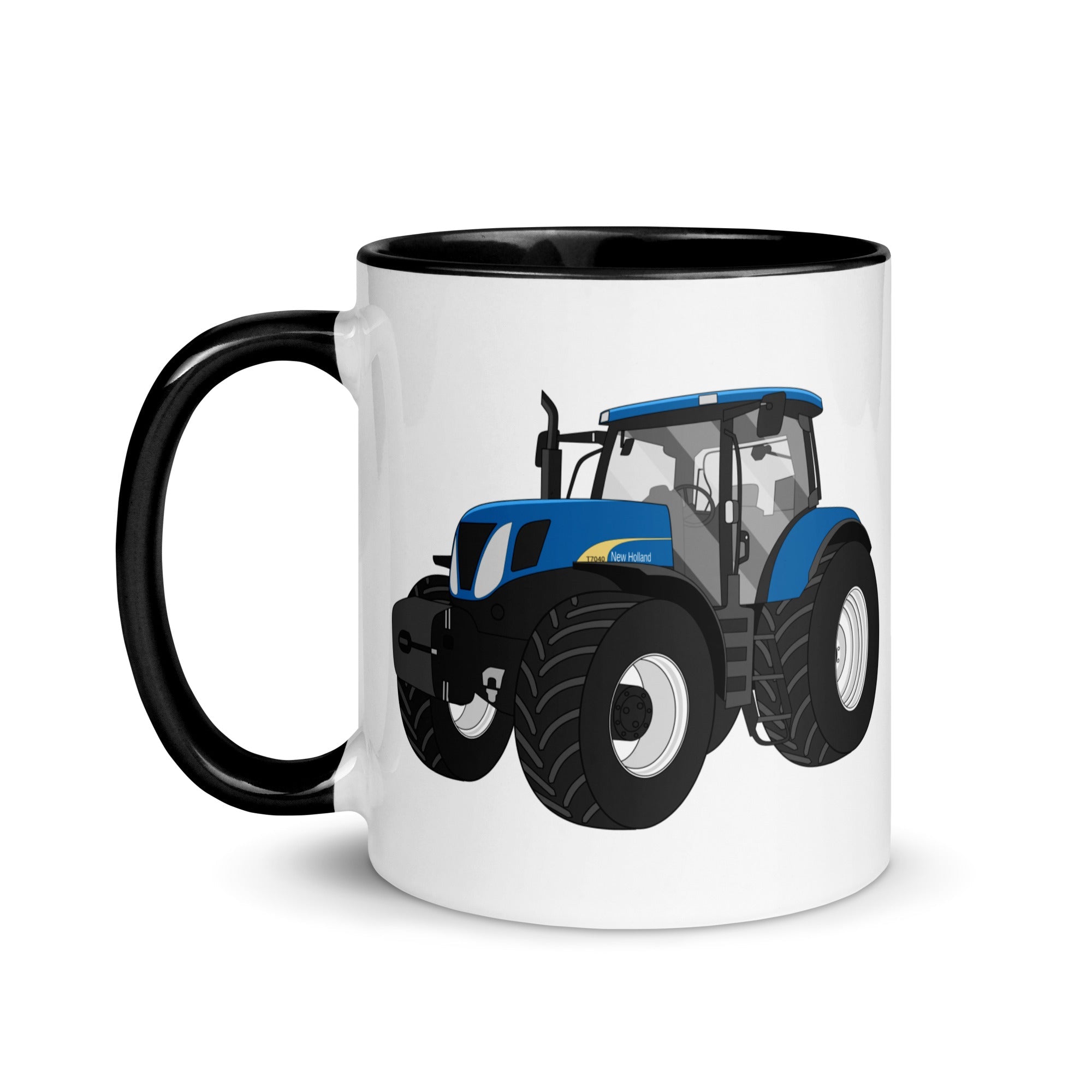 The Tractors Mugs Store New Holland The 7040 -1 Mug with Color Inside Quality Farmers Merch