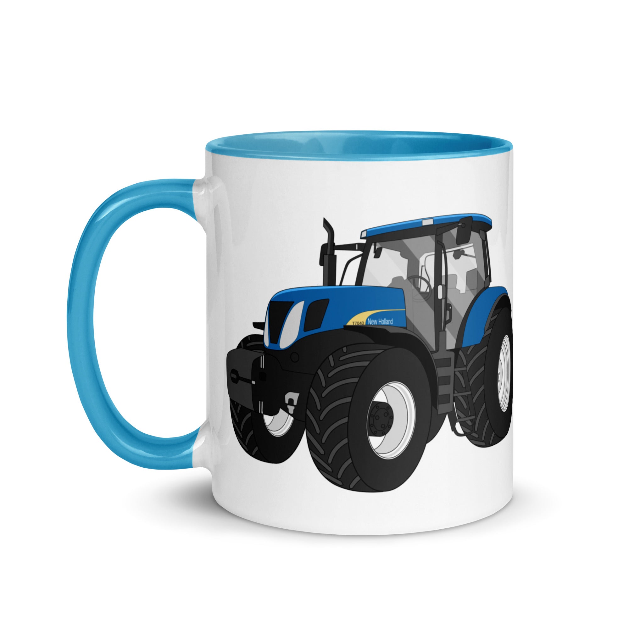 The Tractors Mugs Store New Holland The 7040 -1 Mug with Color Inside Quality Farmers Merch
