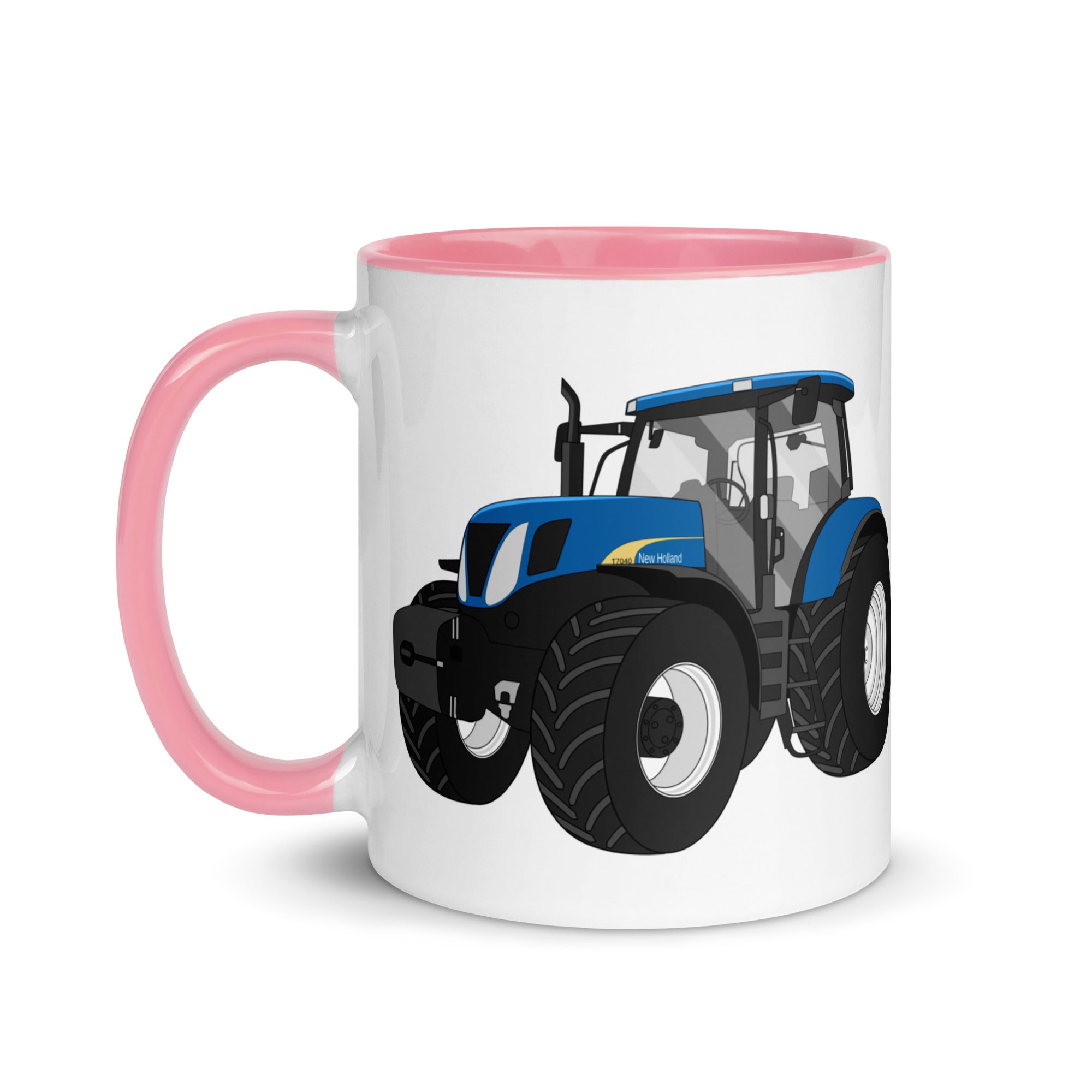 The Tractors Mugs Store New Holland The 7040 -1 Mug with Color Inside Quality Farmers Merch