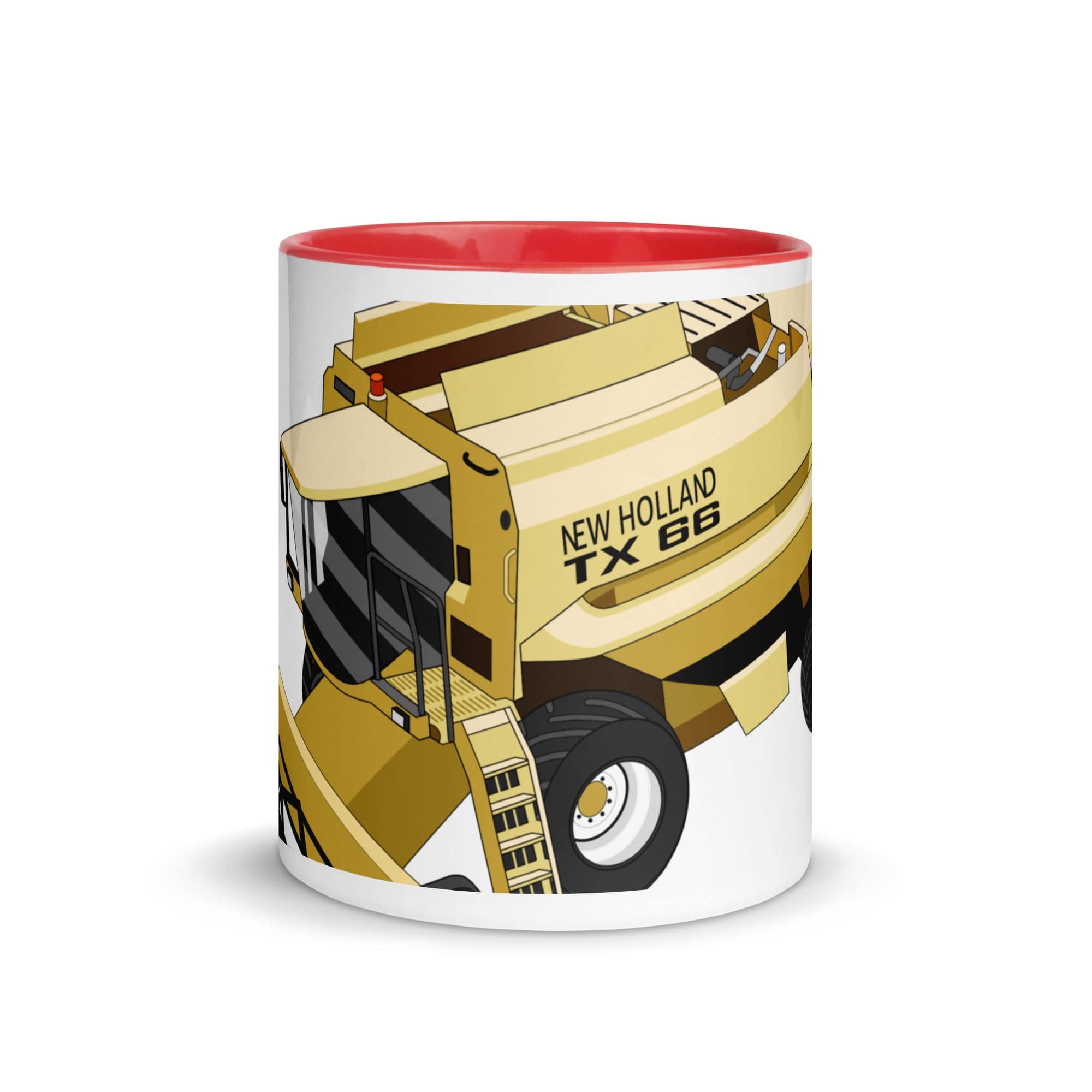The Tractors Mugs Store New Holland TX 66 Combine Harvester 2.0 Mug with Color Inside Quality Farmers Merch