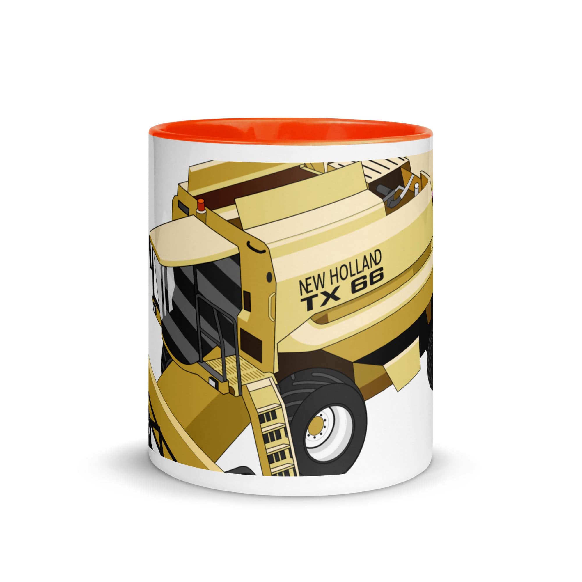 The Tractors Mugs Store New Holland TX 66 Combine Harvester 2.0 Mug with Color Inside Quality Farmers Merch